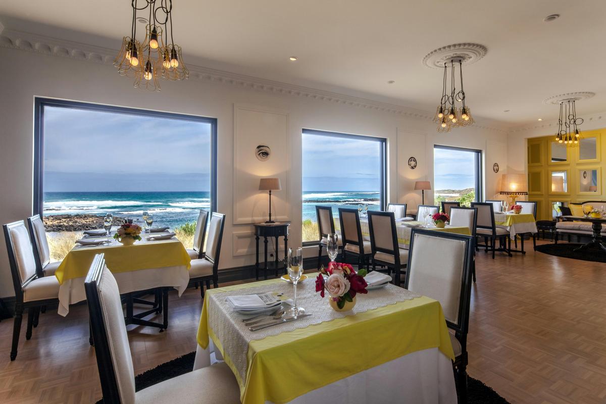 Beachfront dining at it's best, the perfect back drop  for a celebratory high tea.