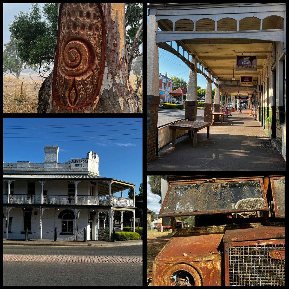 Scenes on the Riding the Great Victorian Rail Trail