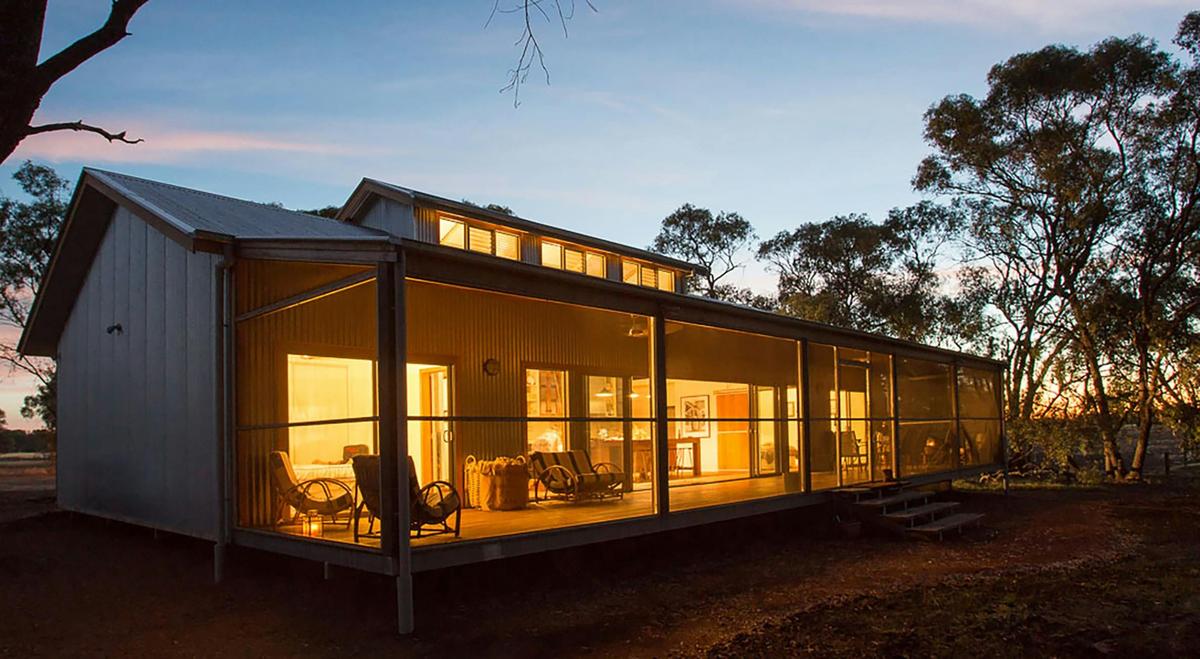 The house at twilight