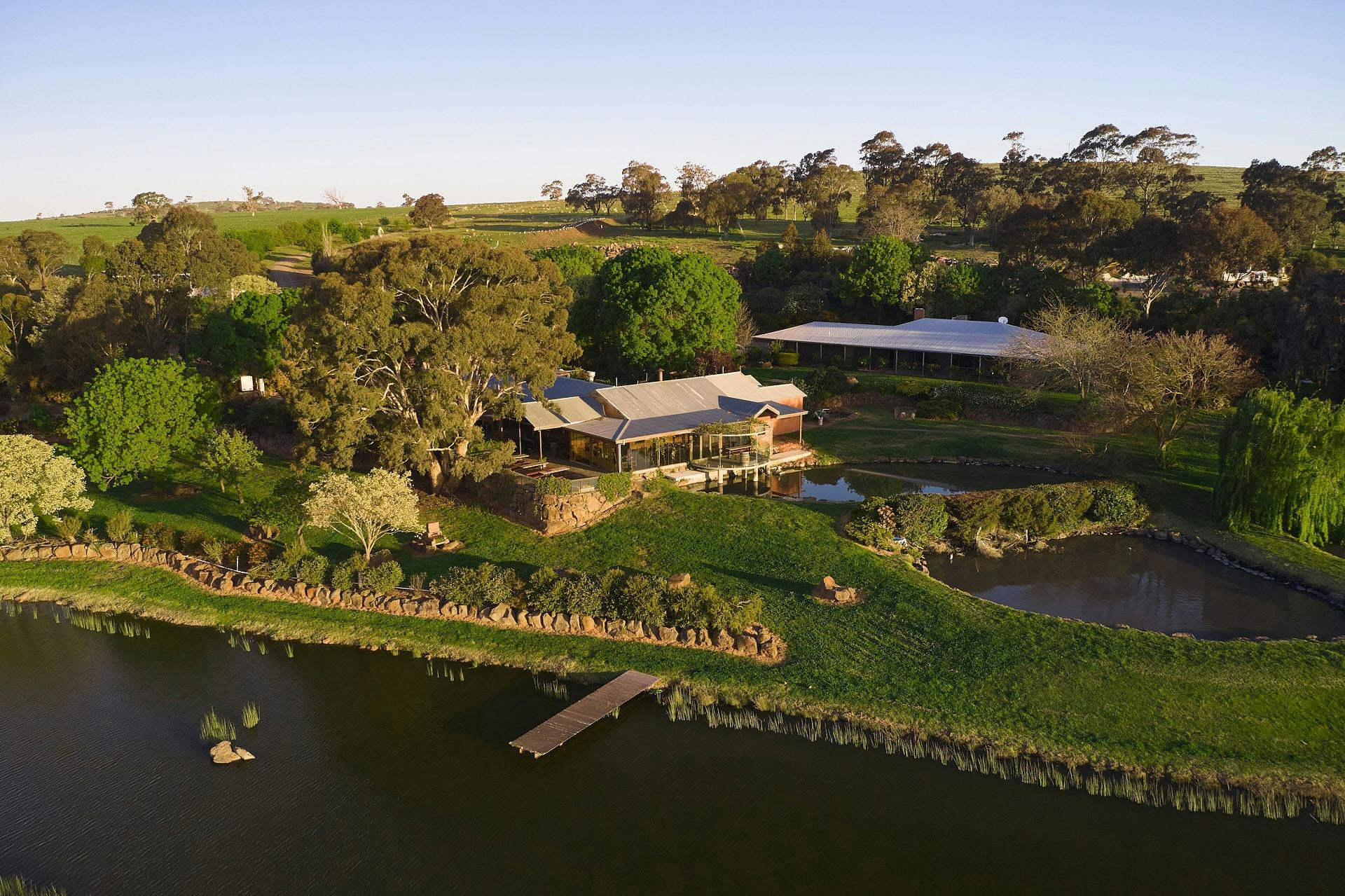The restaurant offers panoramic views across the Daylesford–Macedon region.