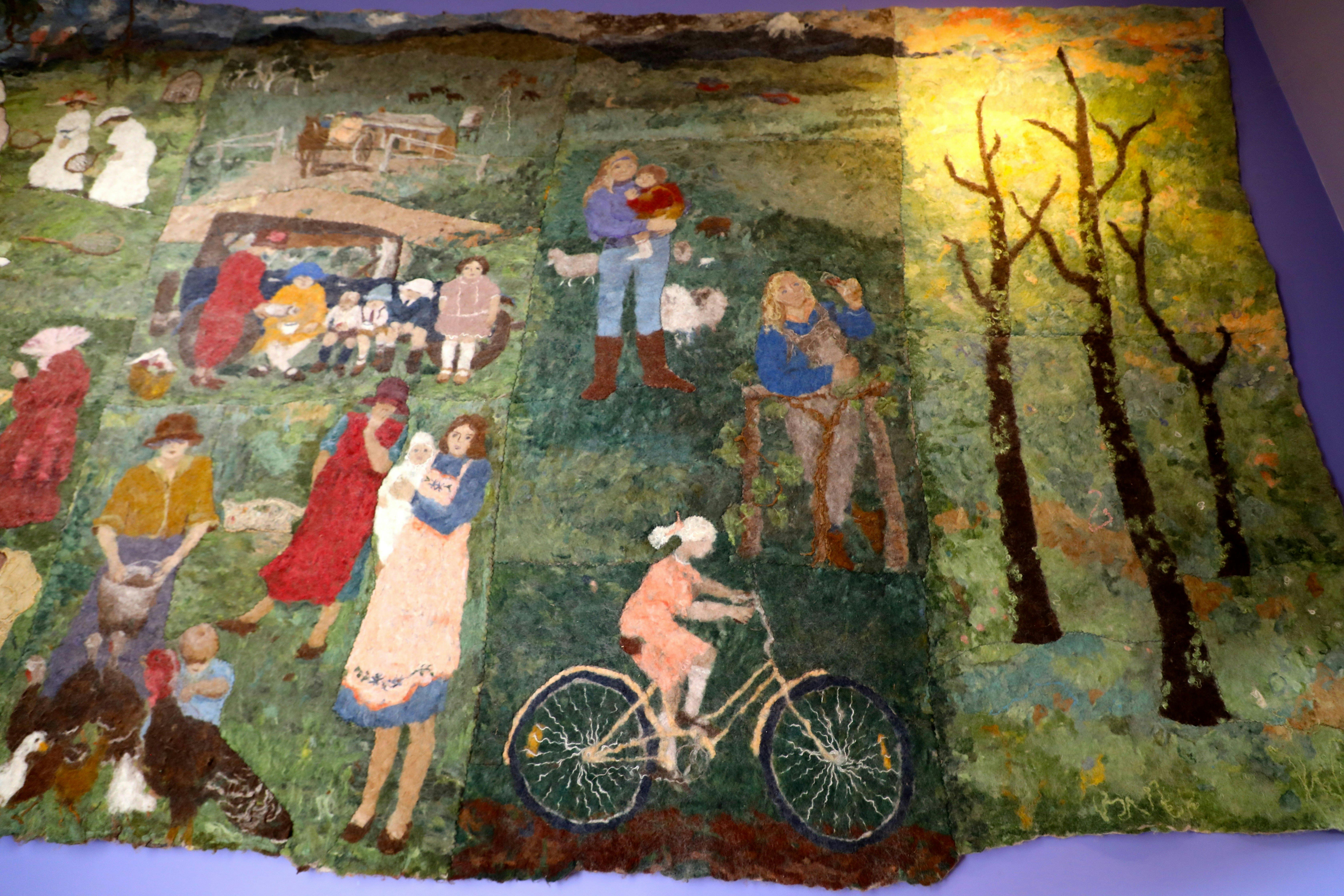 Womansfield Felt Mural