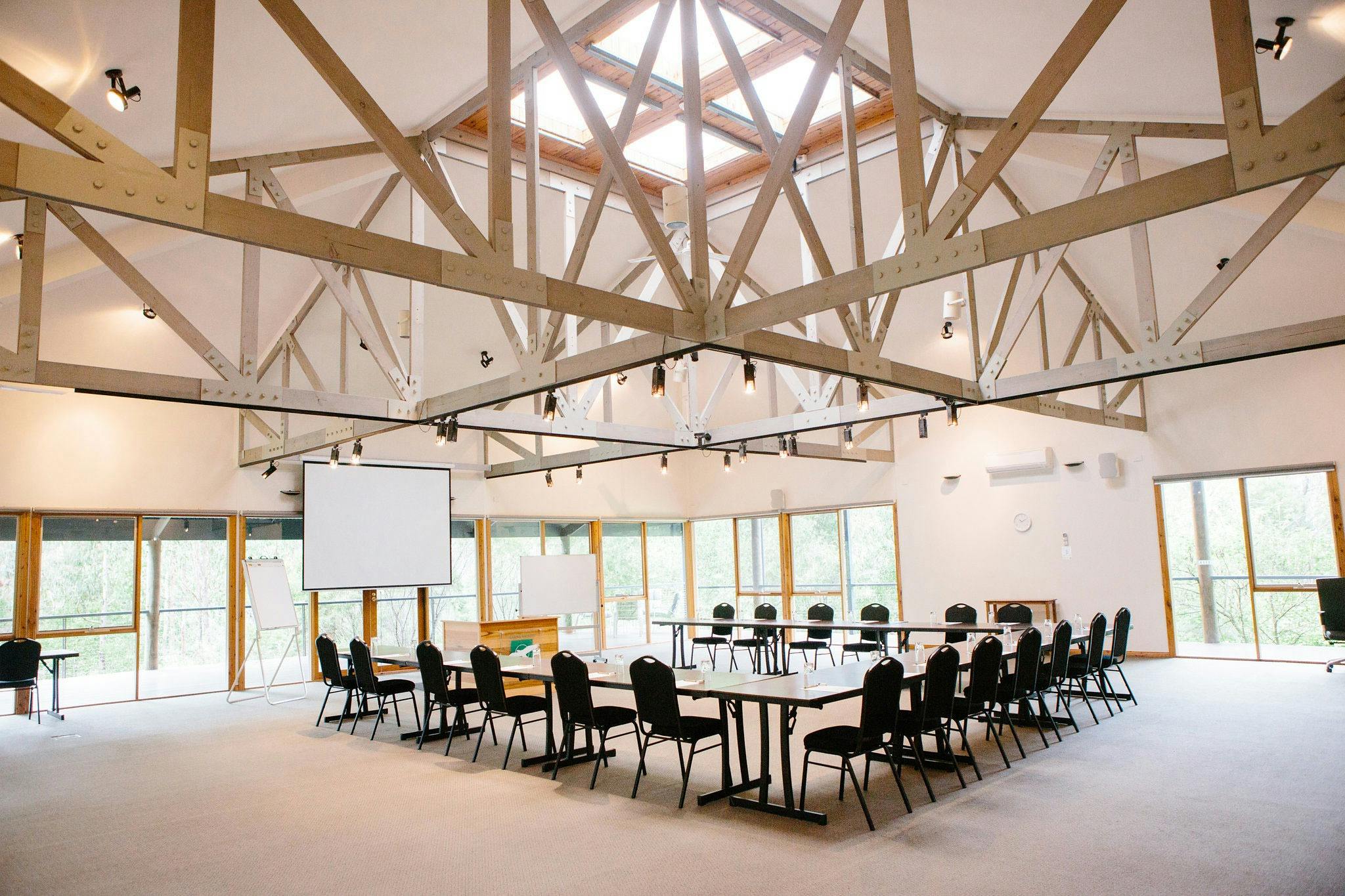 Bright and flexible spaces for meetings, planning sessions, or presentations.