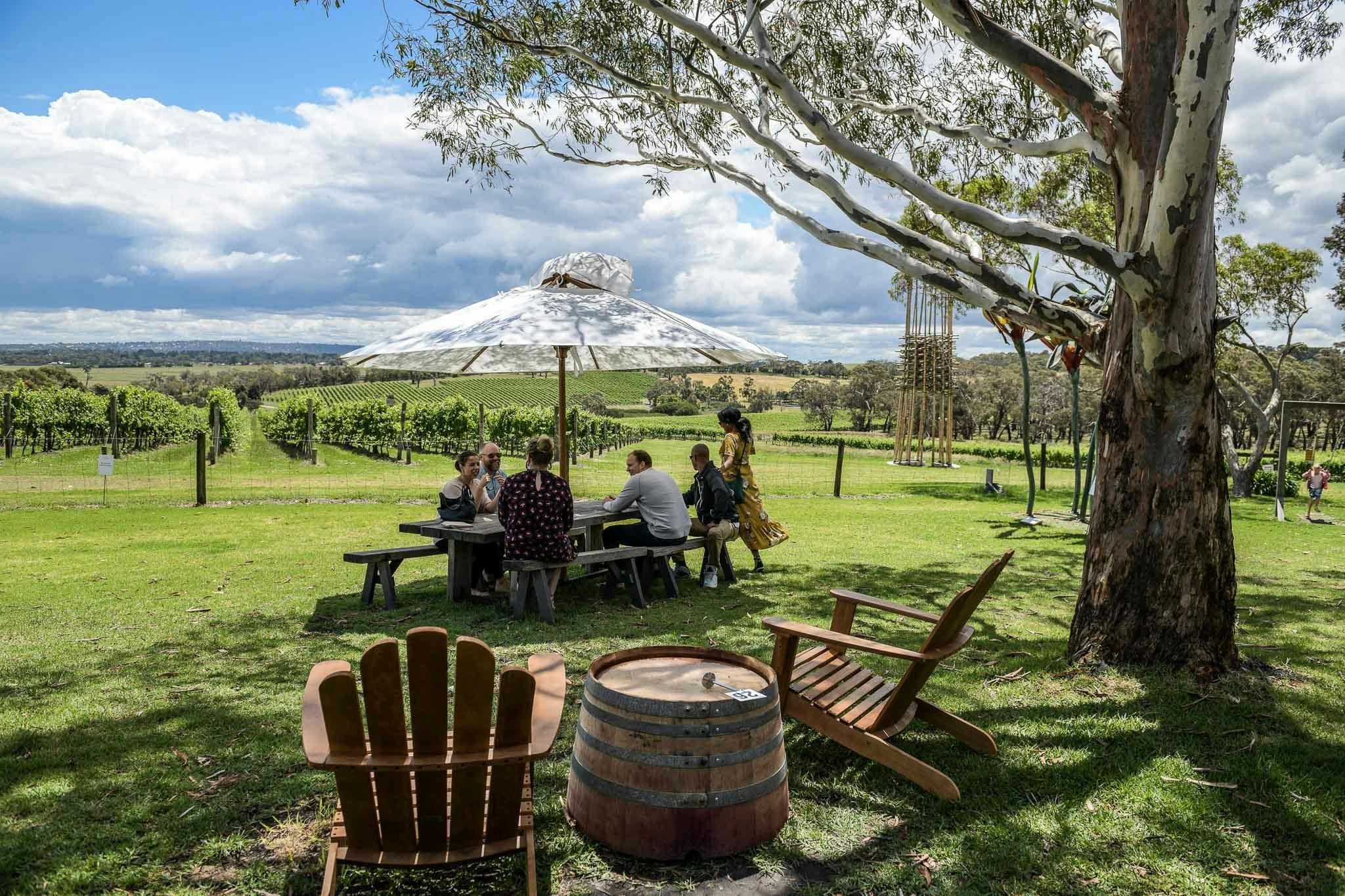 Relax under the gums at Yabby Lake