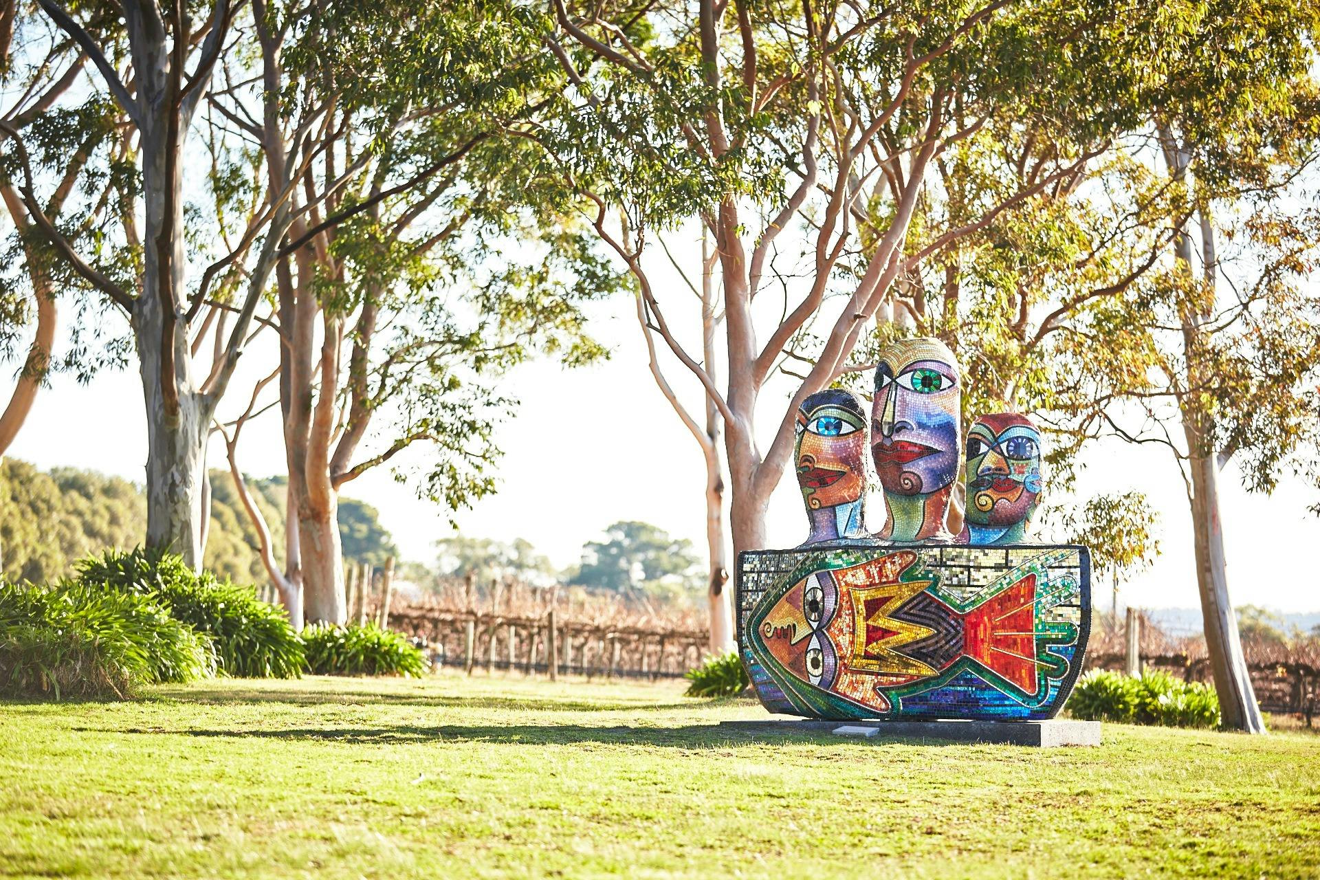 Art works at Yabby Lake Vineyard