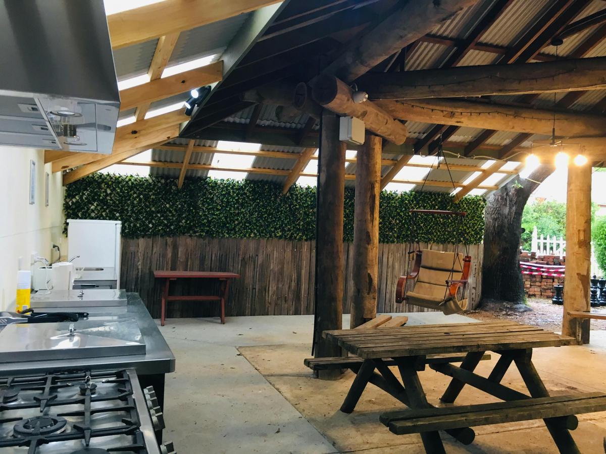 Covered BBQ area