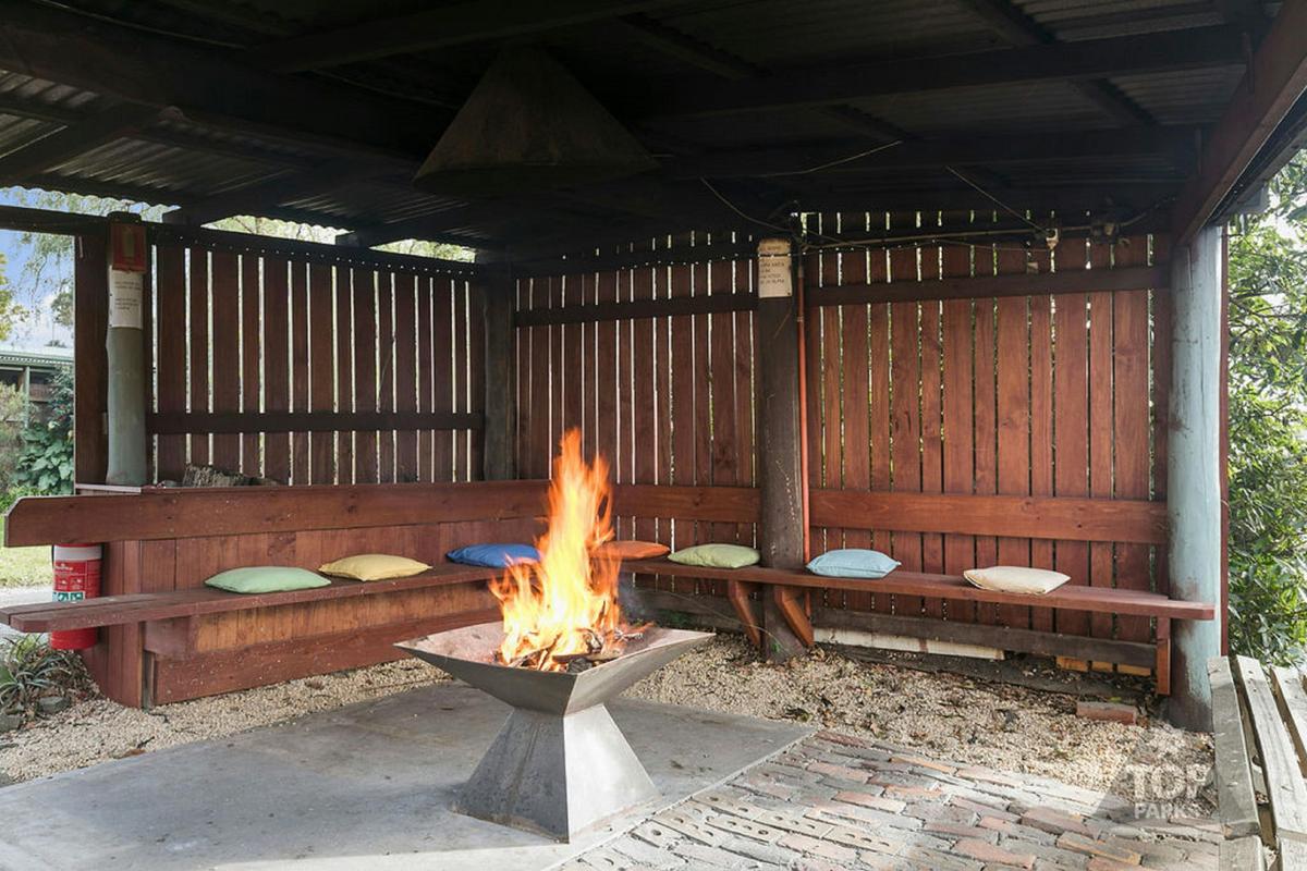 Communal camp fire