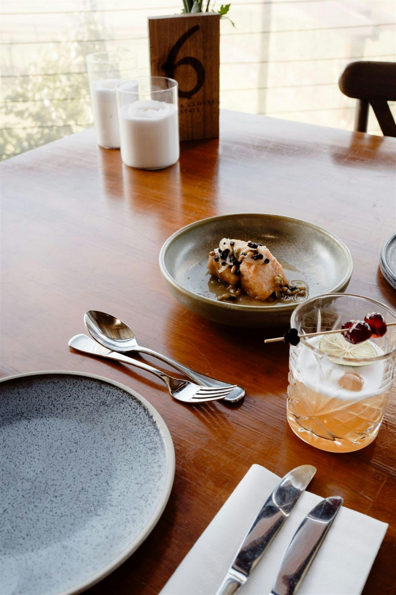 Seafood & Amaretto Sour