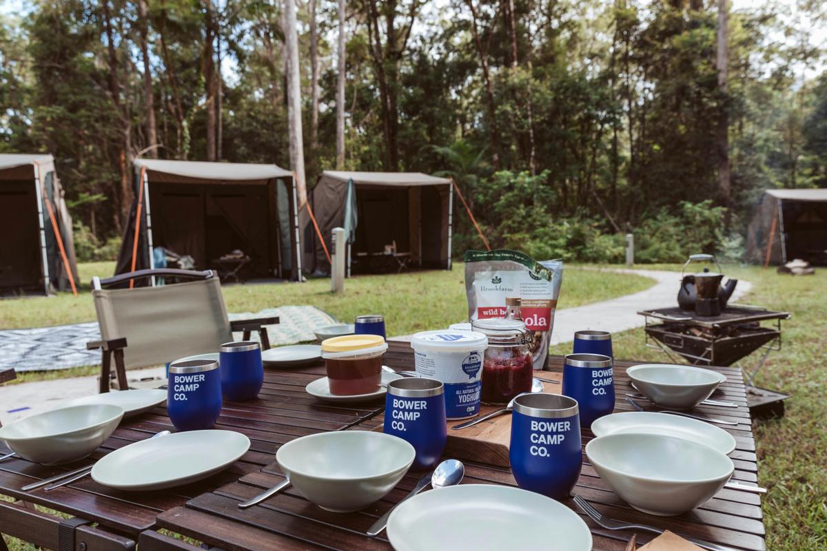 Set up for breakfast