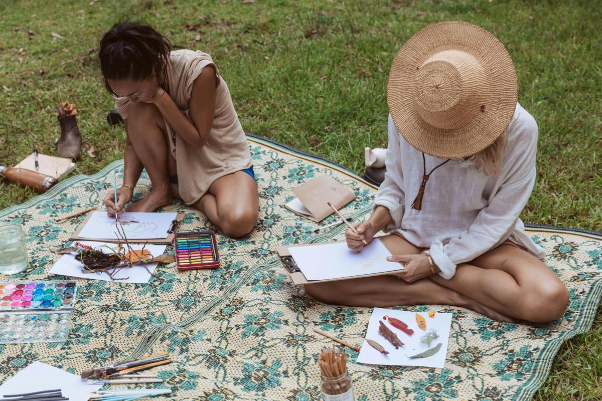 Making use of the art supplies