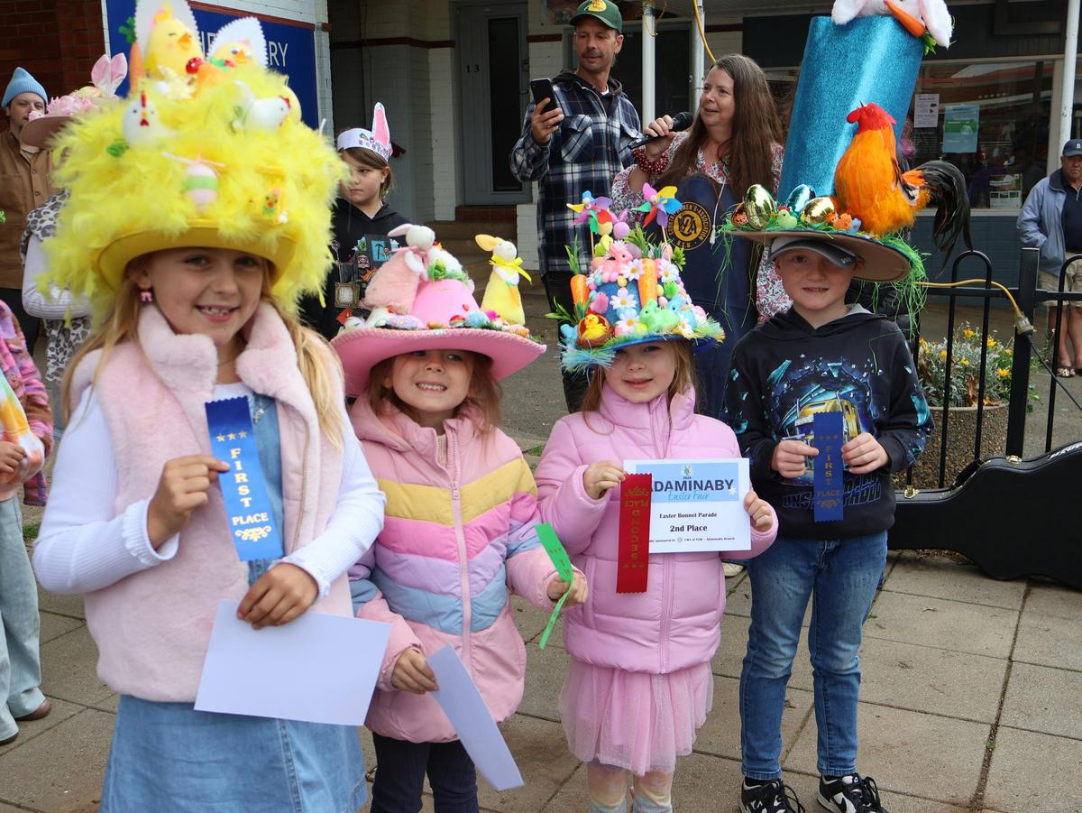 Easter Bonnet parade prize winners