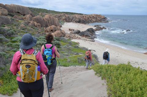 Walking along the Cape to Cape Track, Western Australia