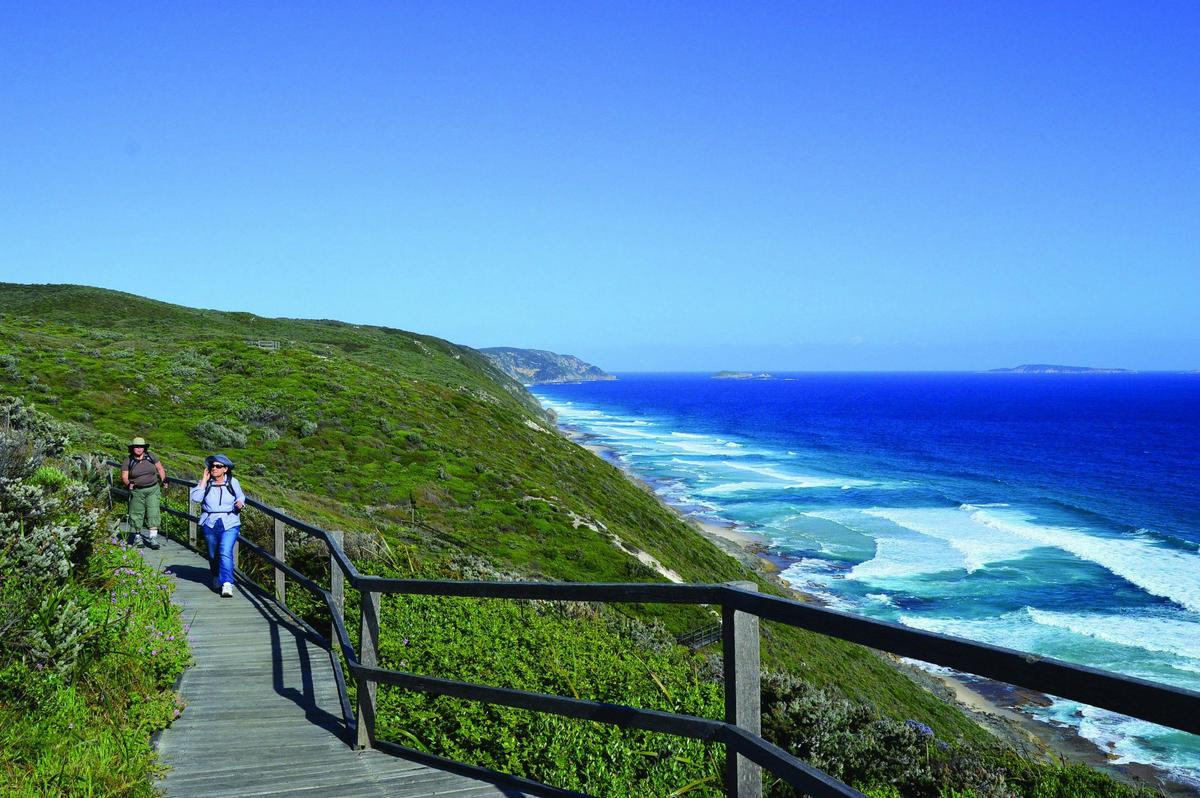 Walkers on the Bibbulmun Track - Albany to Denmark section