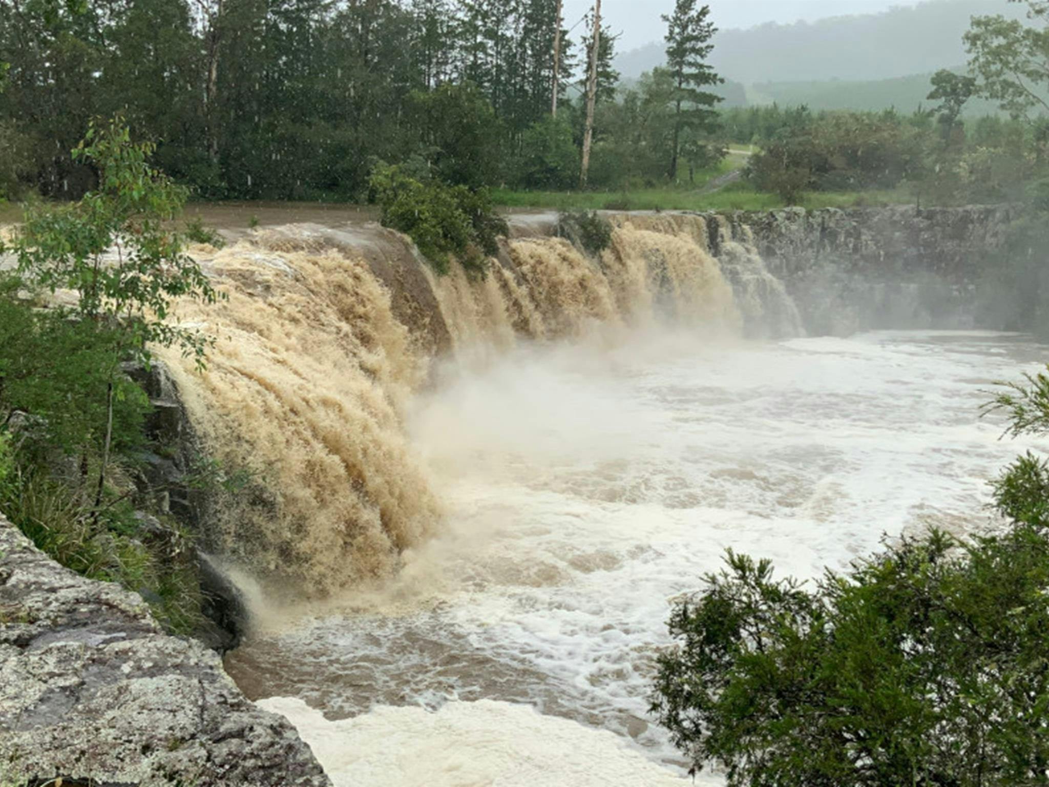 Tooloom Falls in Bandahngan Aboriginal Area. Credit: Allan Goodwin &copy; DCCEEW