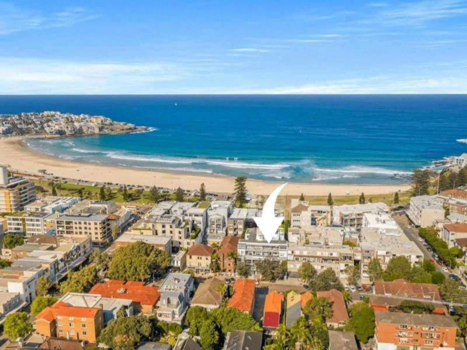 Prime location just steps from the beach with views of Bondi's beautiful coastline.