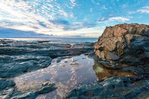 Rock pools along the walk