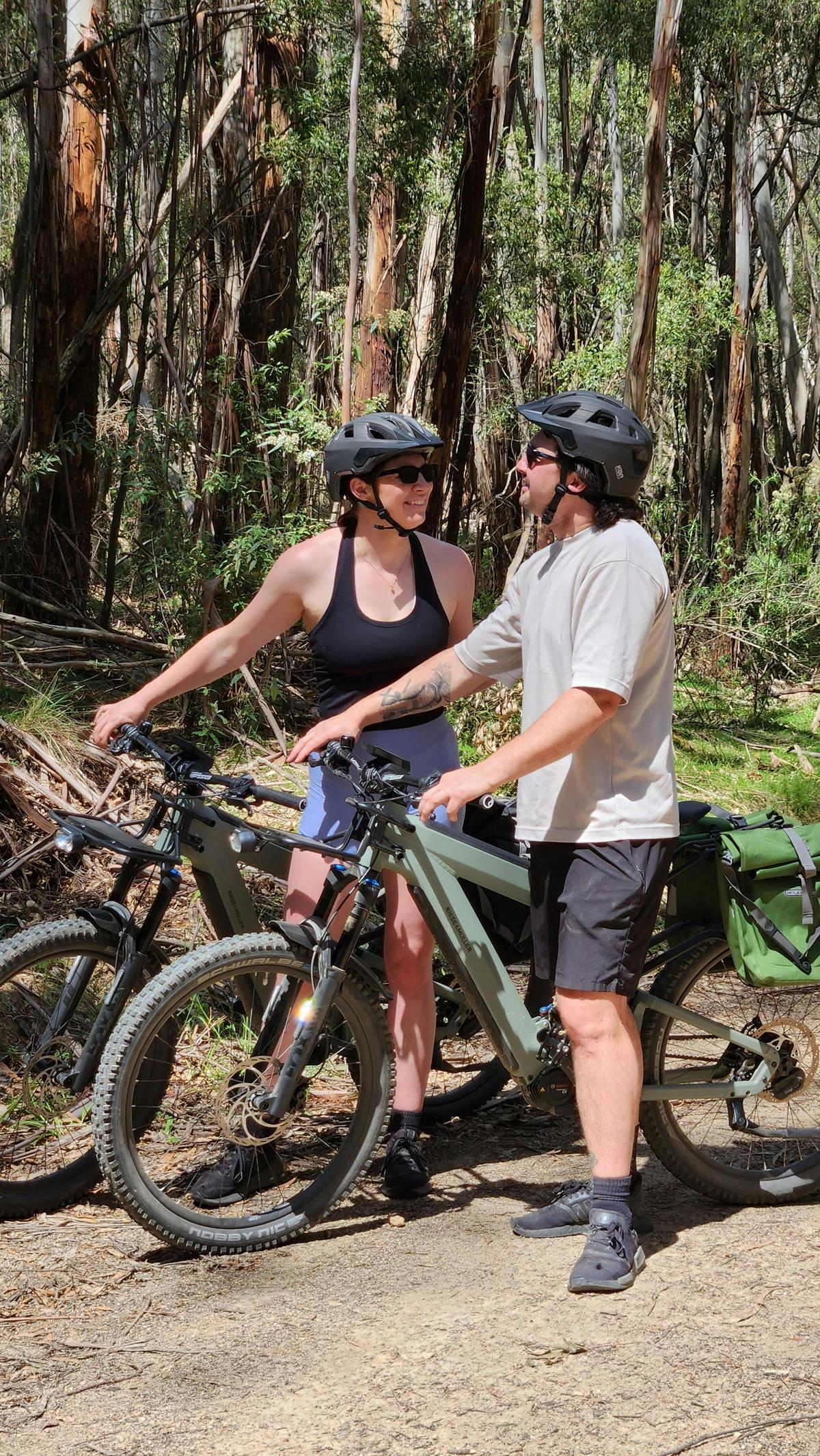 Enjoying the Journey and each other's company on a scenic country trail