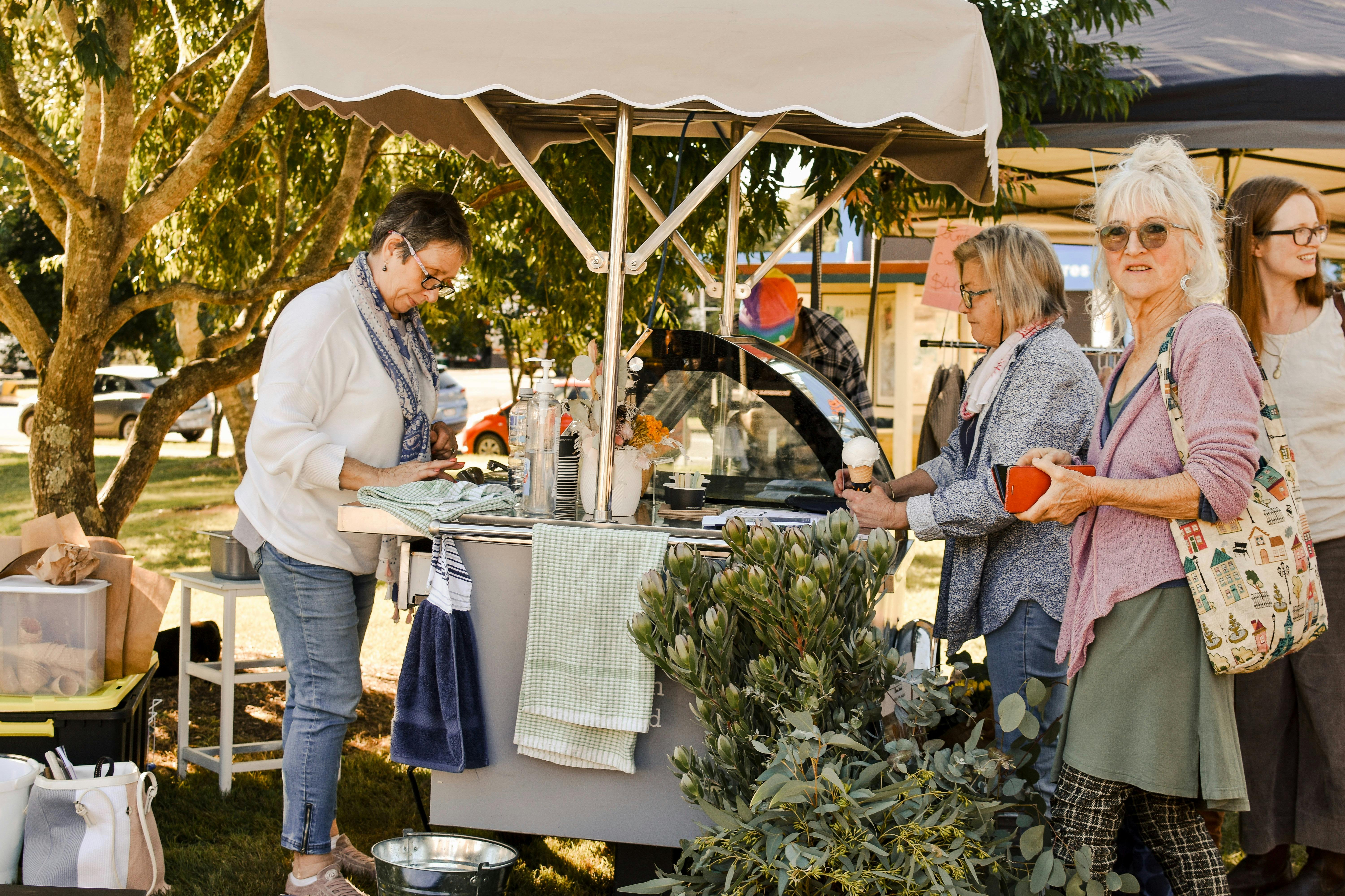 OopsaDaisies Gelato Cart, a regular at our monthly market. Always something different to try.