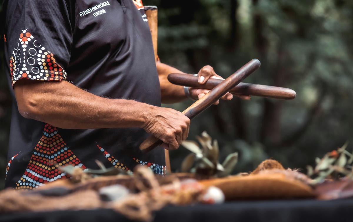 Bushtucker and wine tasting artefacts
