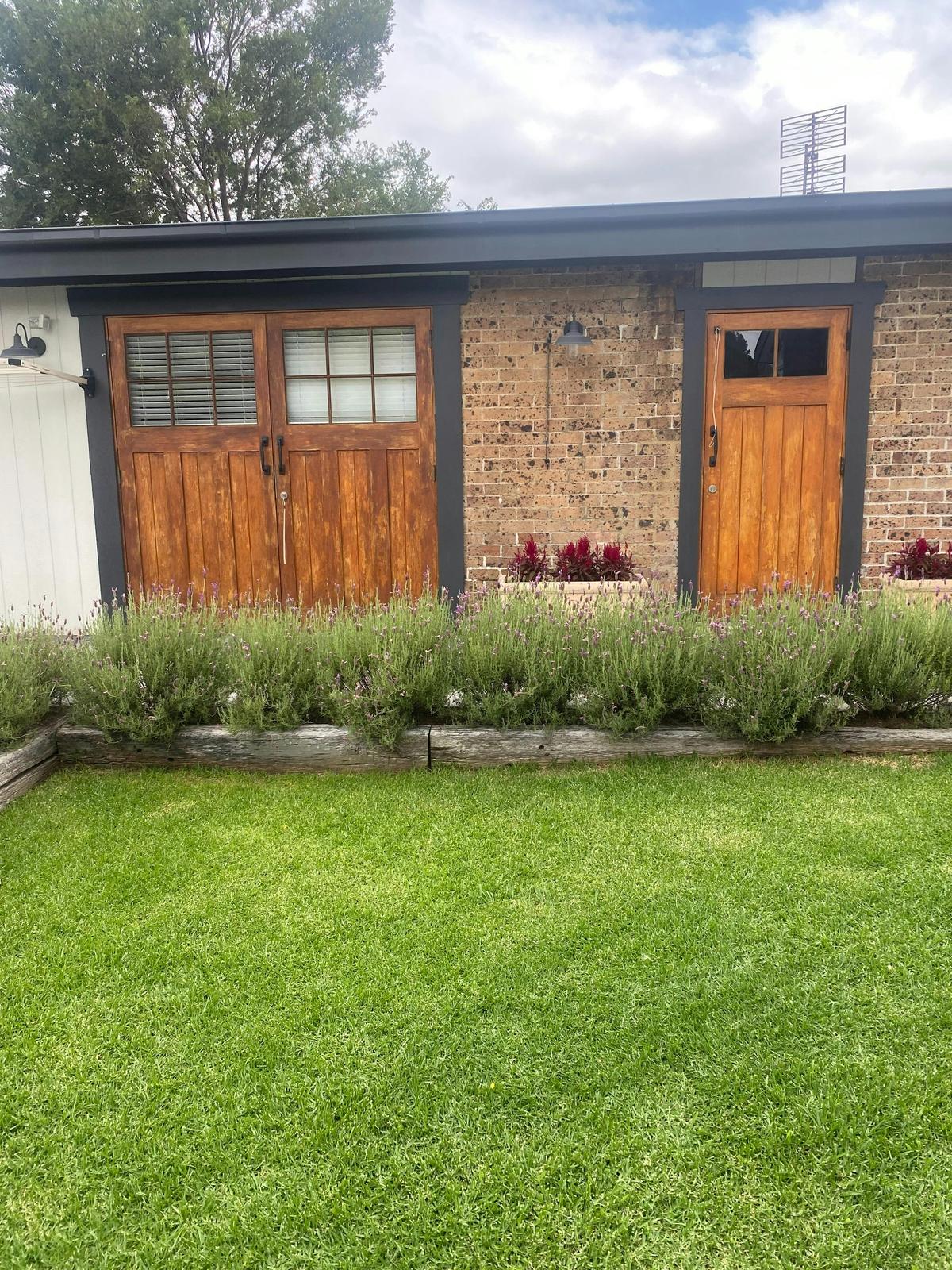 front of stables