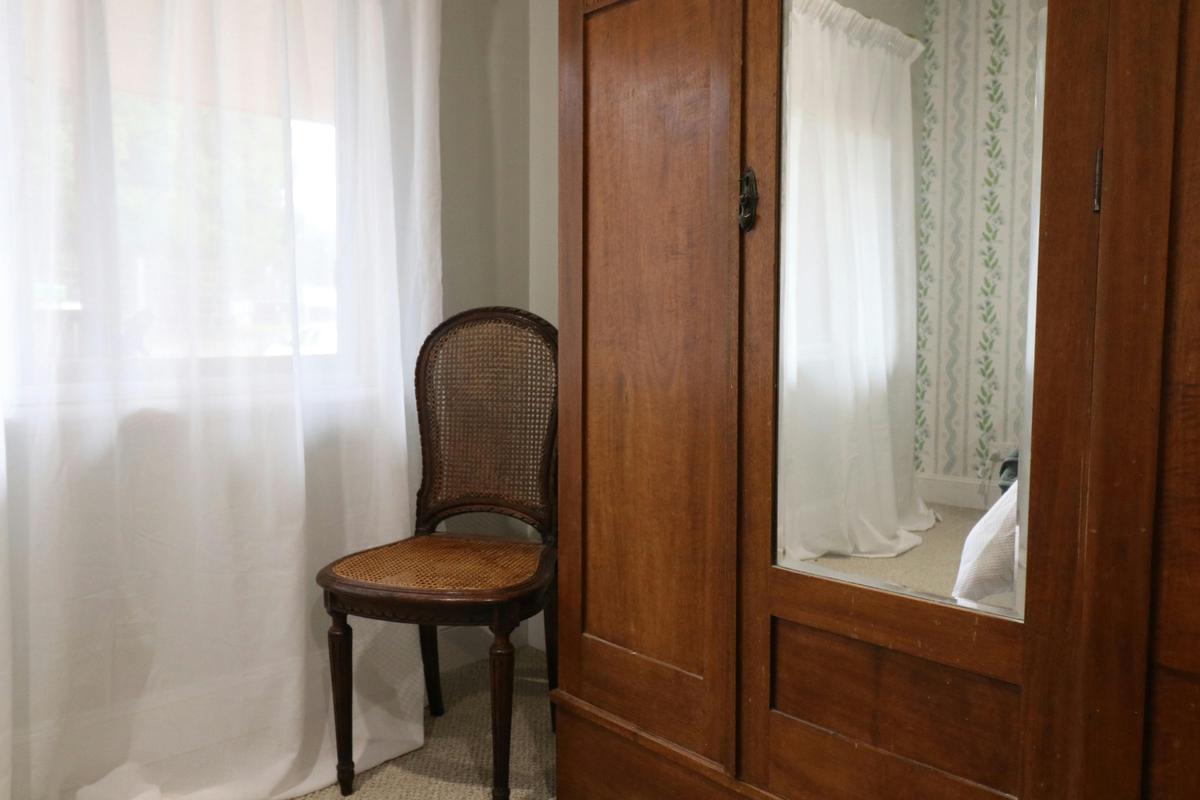 Wardrobe in queen bedroom in cottage