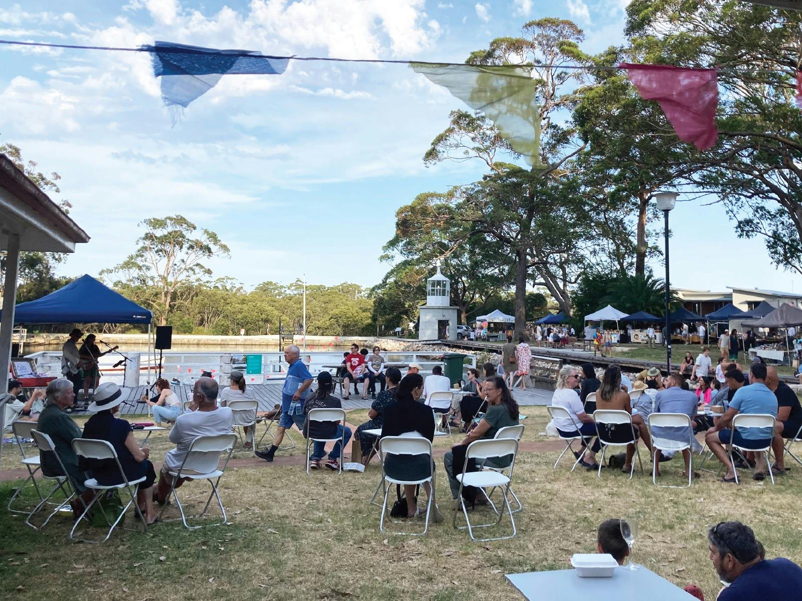 Relax with a wine or beer at the fundraising bar