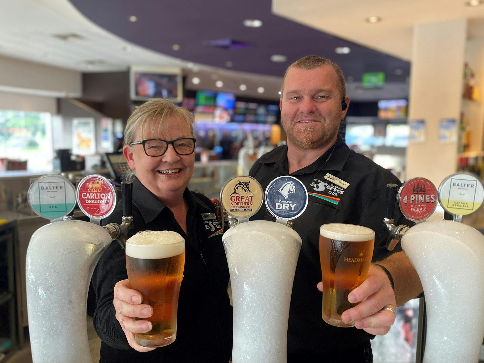 The Friendliest service at our bars