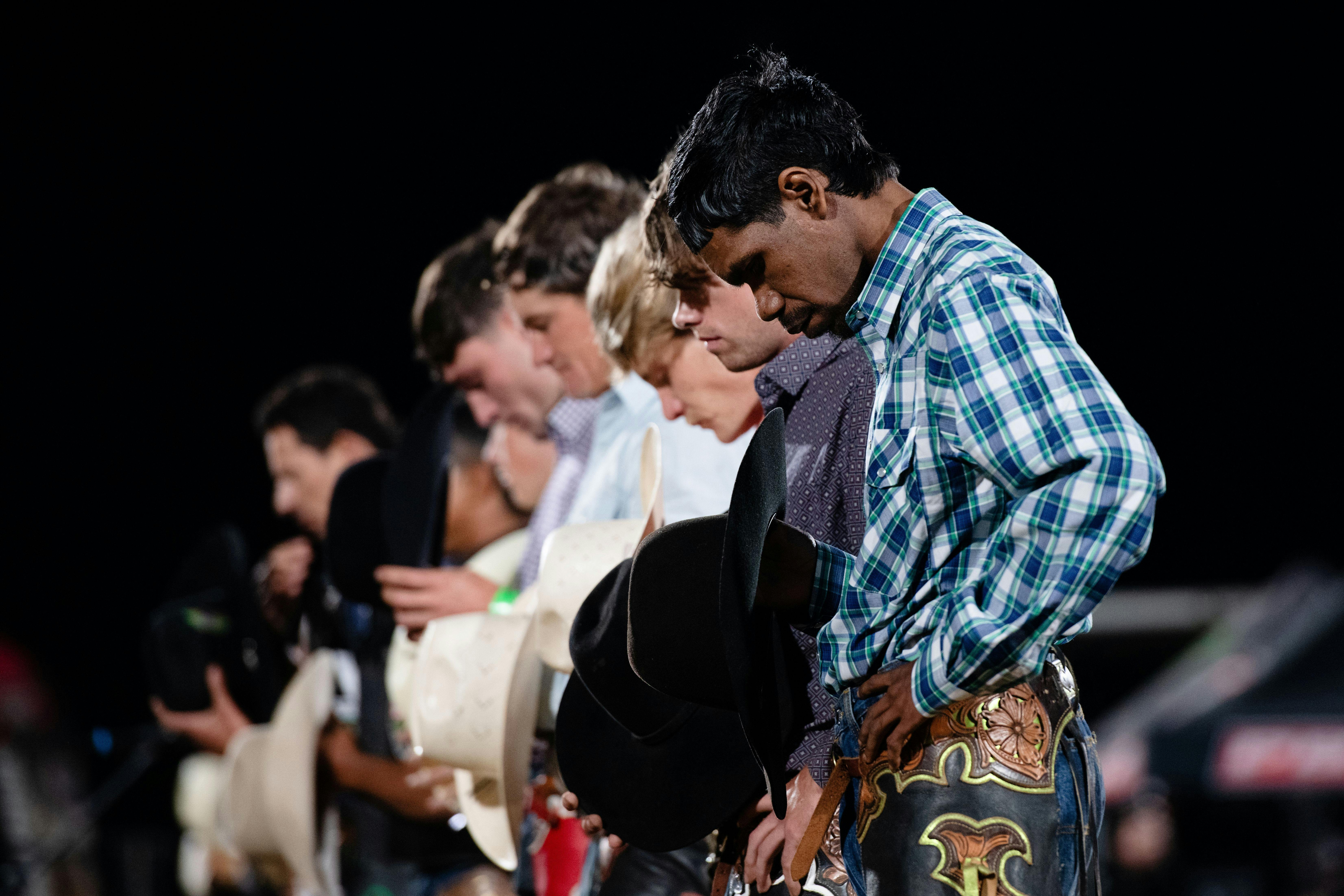 PBR cowboy show opening prayer