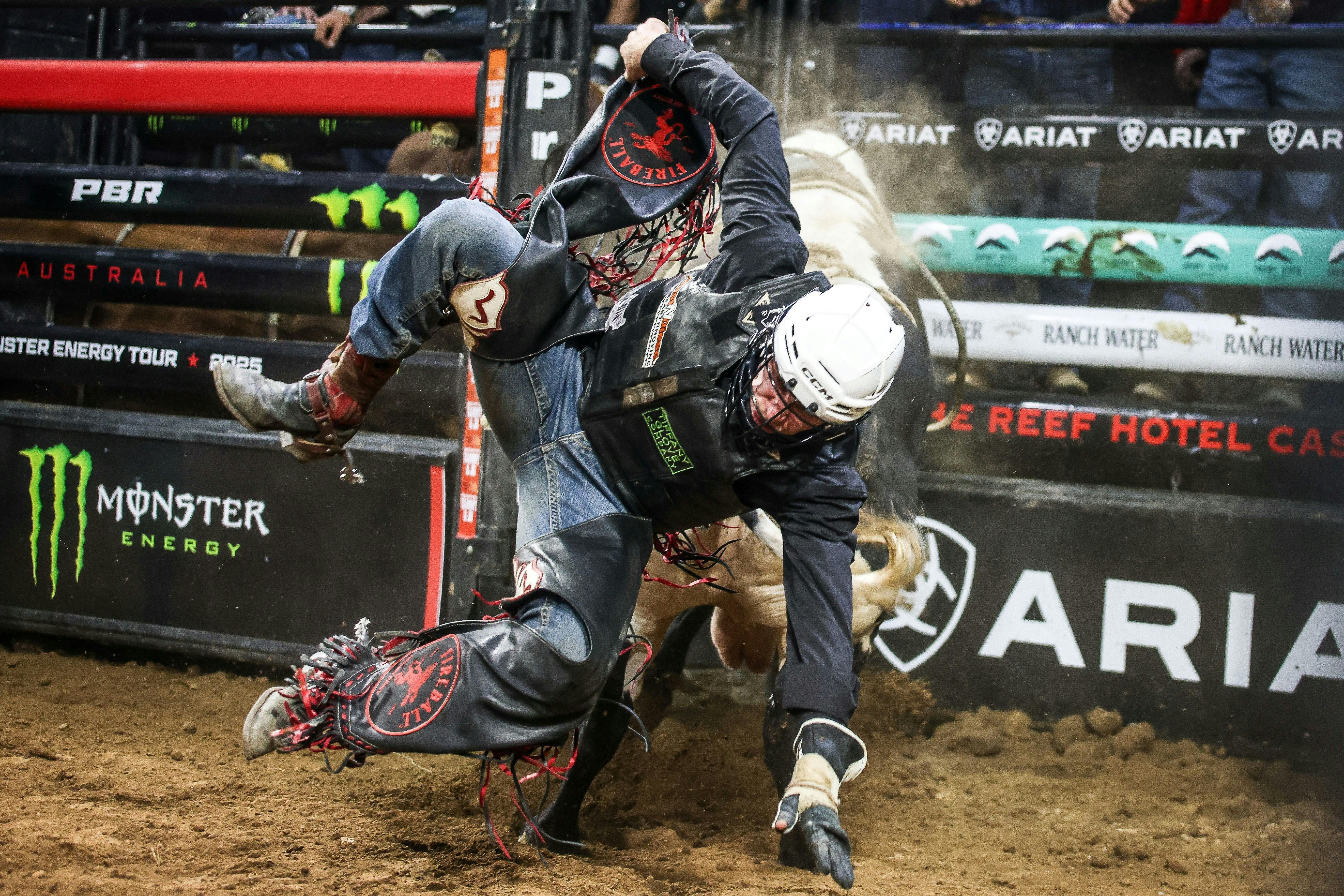 PBR cowboy bucked off