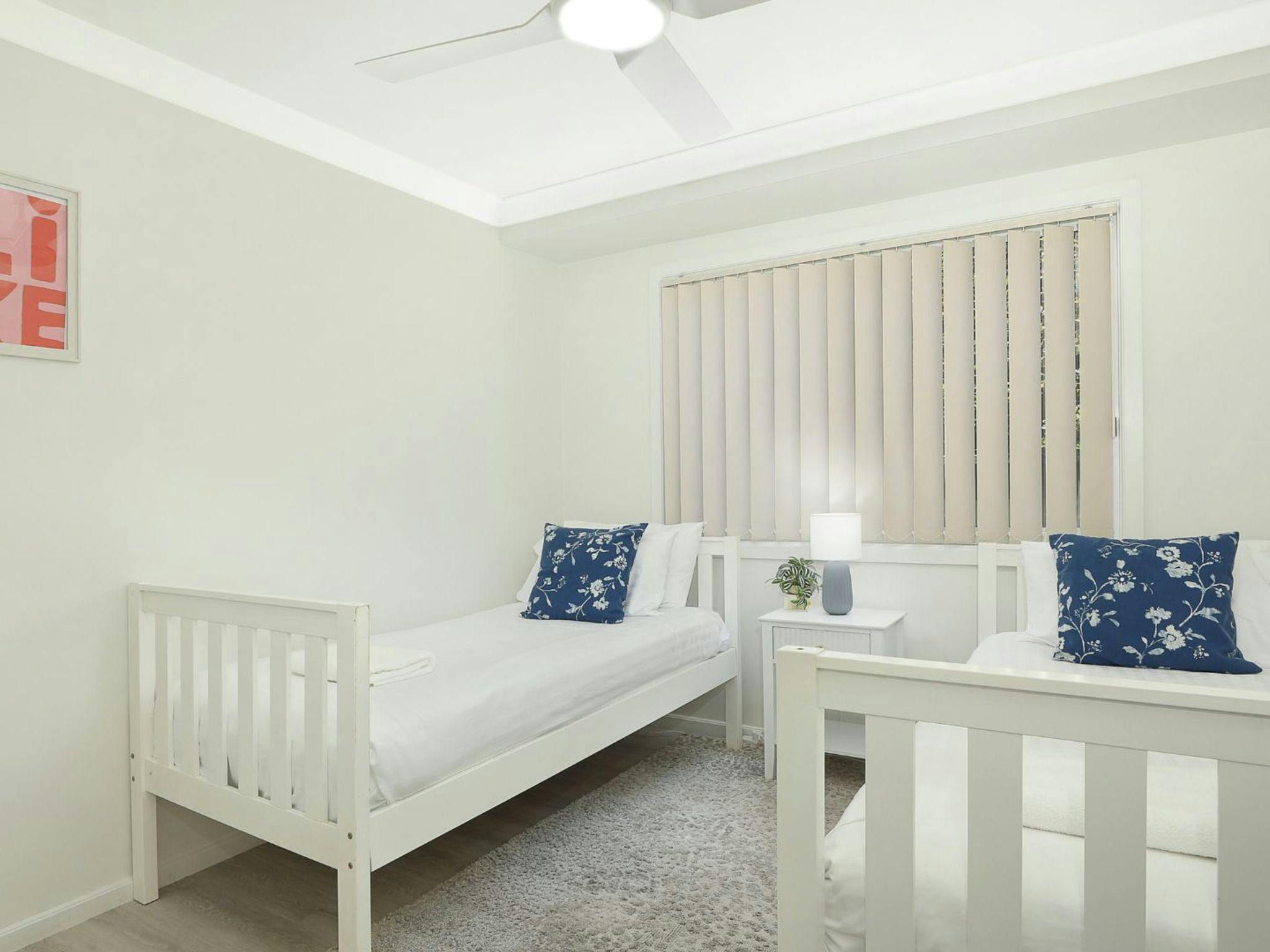 Sagewood Sands | Bedroom 2 | Singles | Linen included | Ceiling fan