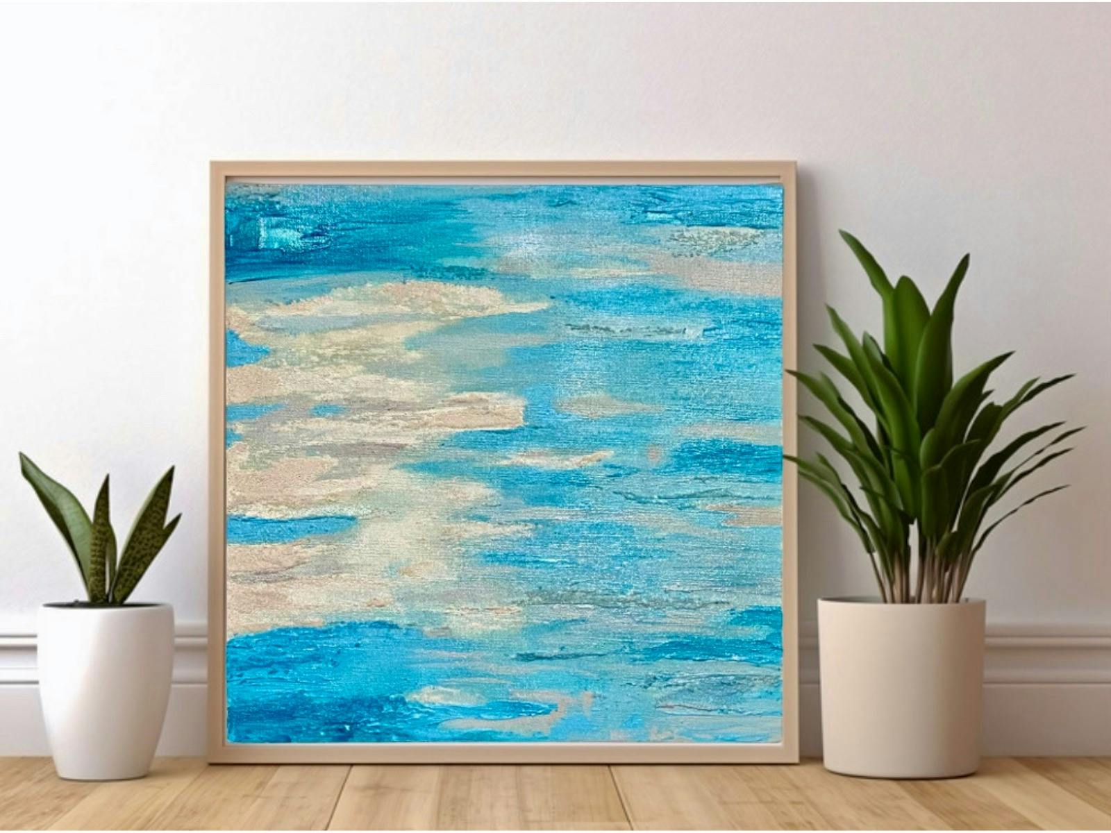 mixed media textured artwork