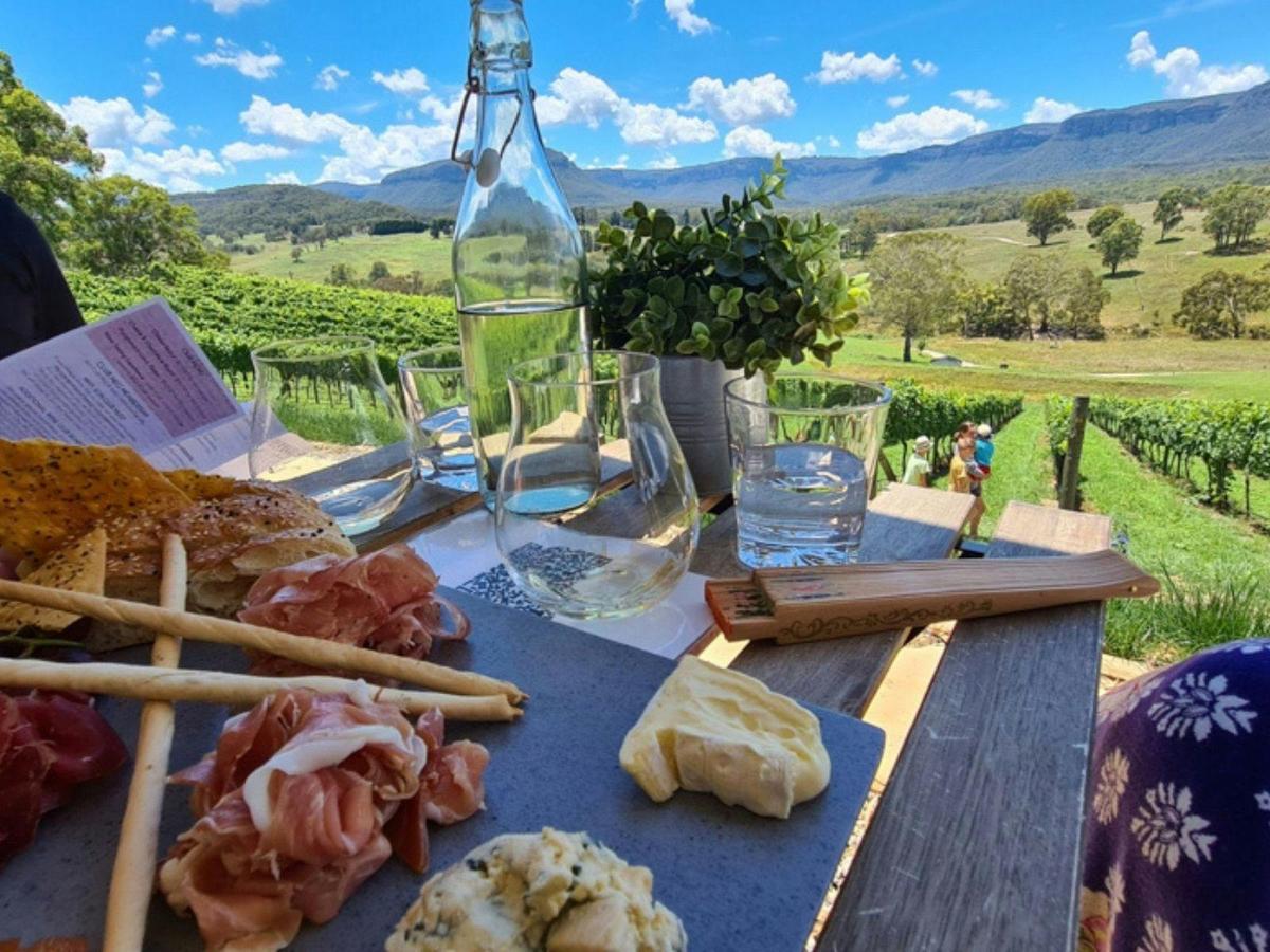 Charcuterie board at Dryridge Estate, Megalong Valley