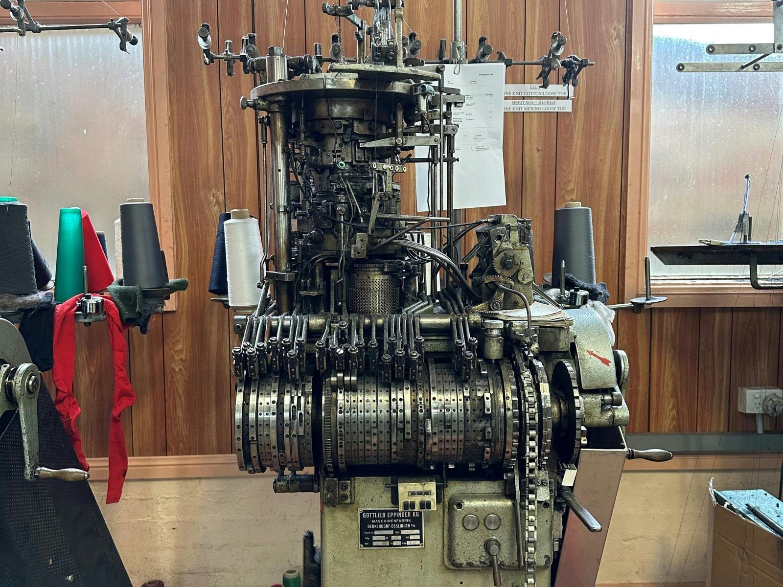 See our vintage sock machines in action..