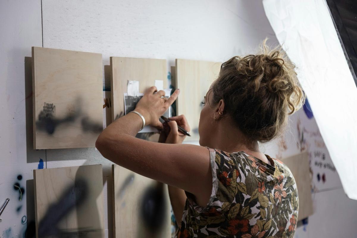 Artist at work