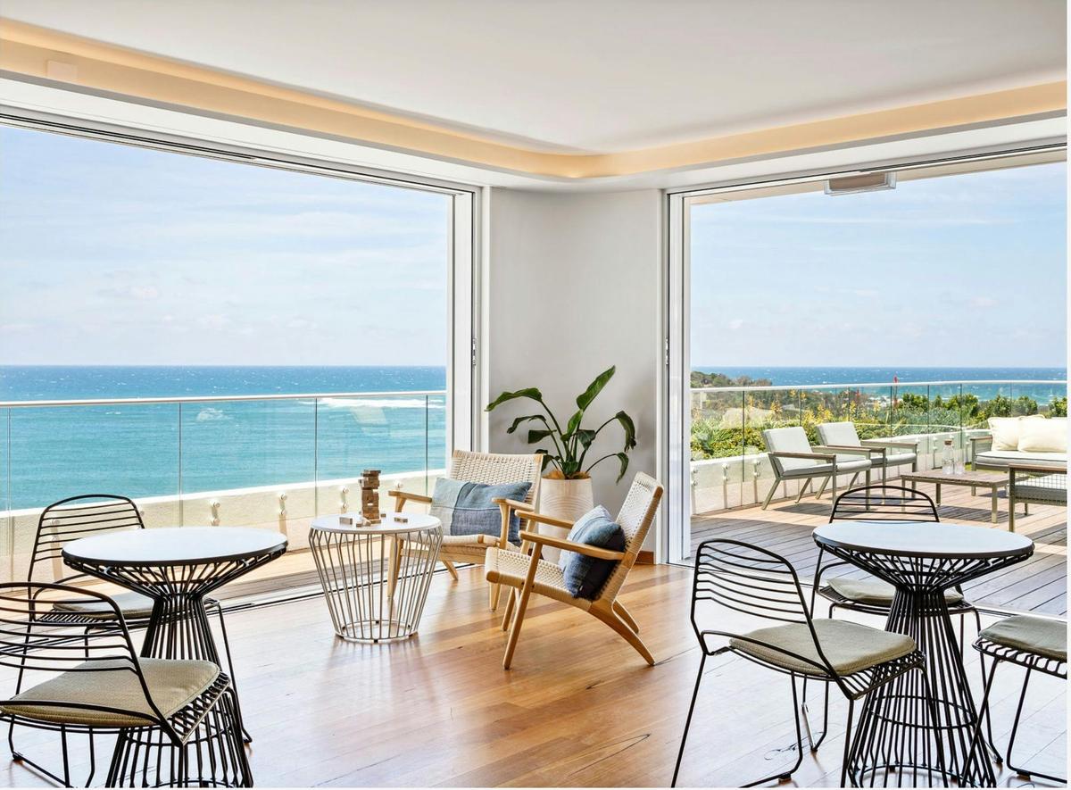 Rooftop interior lounge