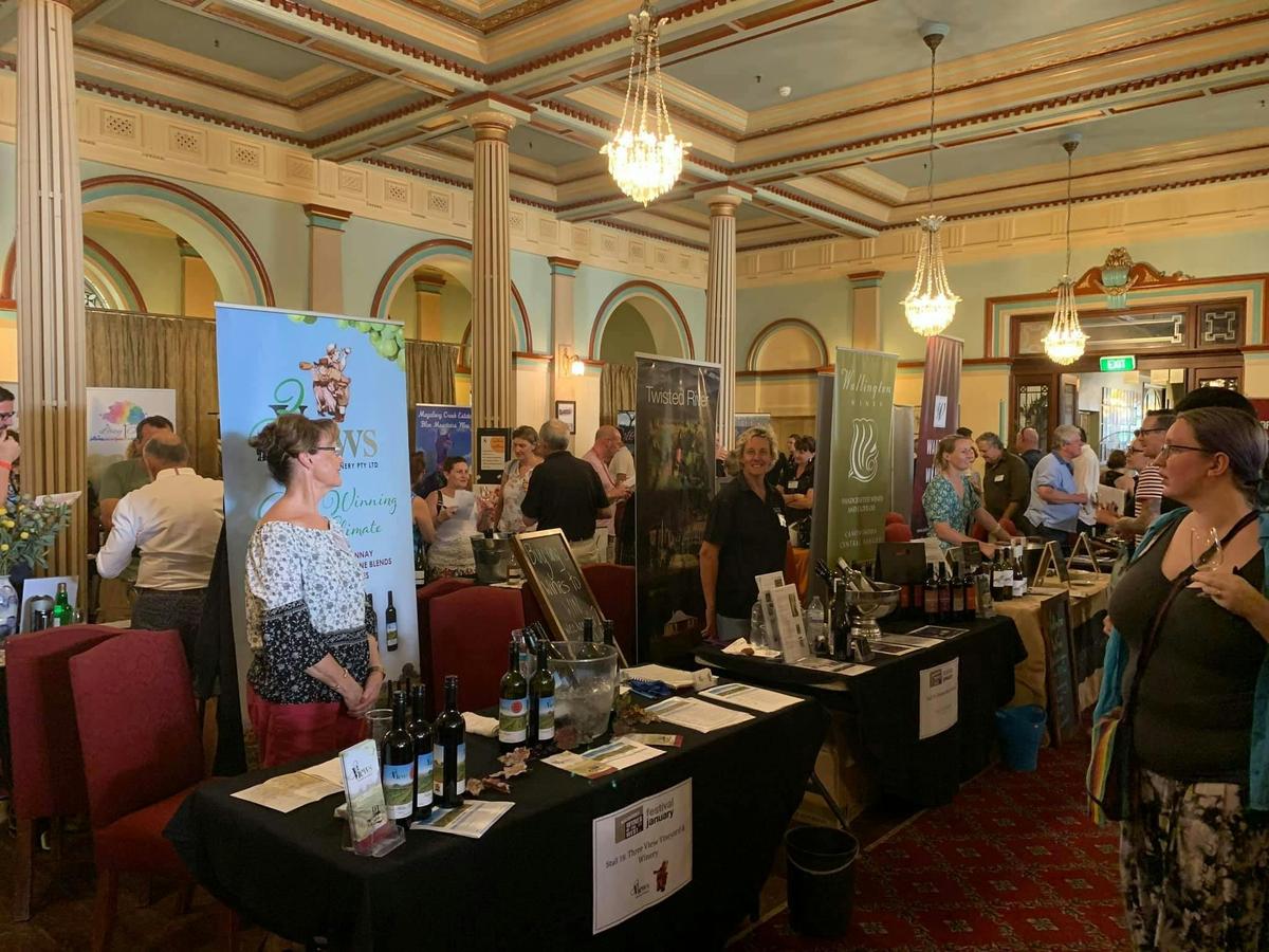 Exhibitors at The Annual Wines of the West Festival Katoomba