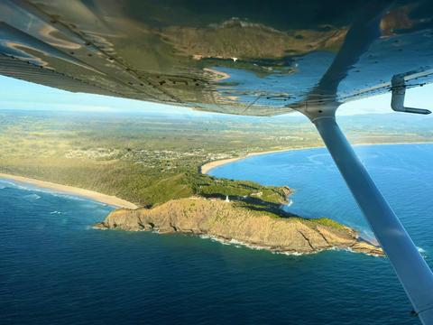 Iconic Cape Byron and its historic lighthouse.