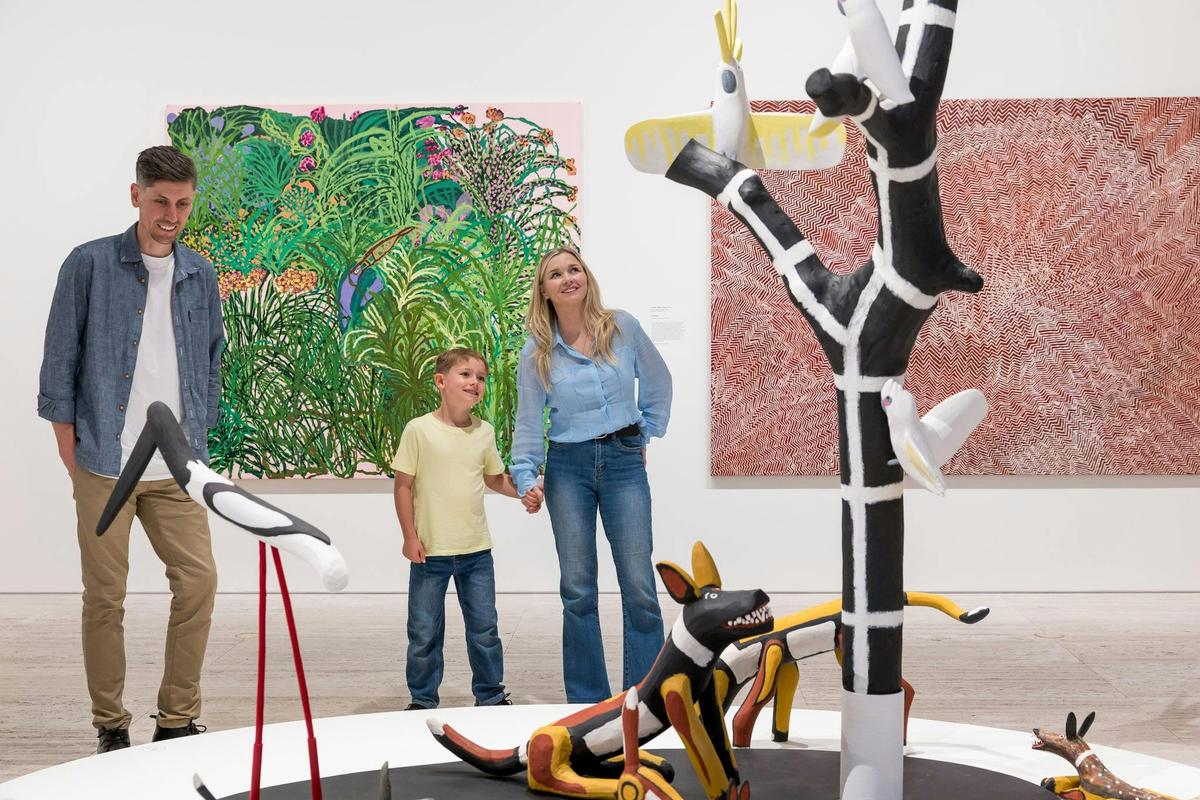 Installation view of the ‘Archibald, Wynne and Sulman Prizes 2026’ exhibition at the Art Gallery NSW