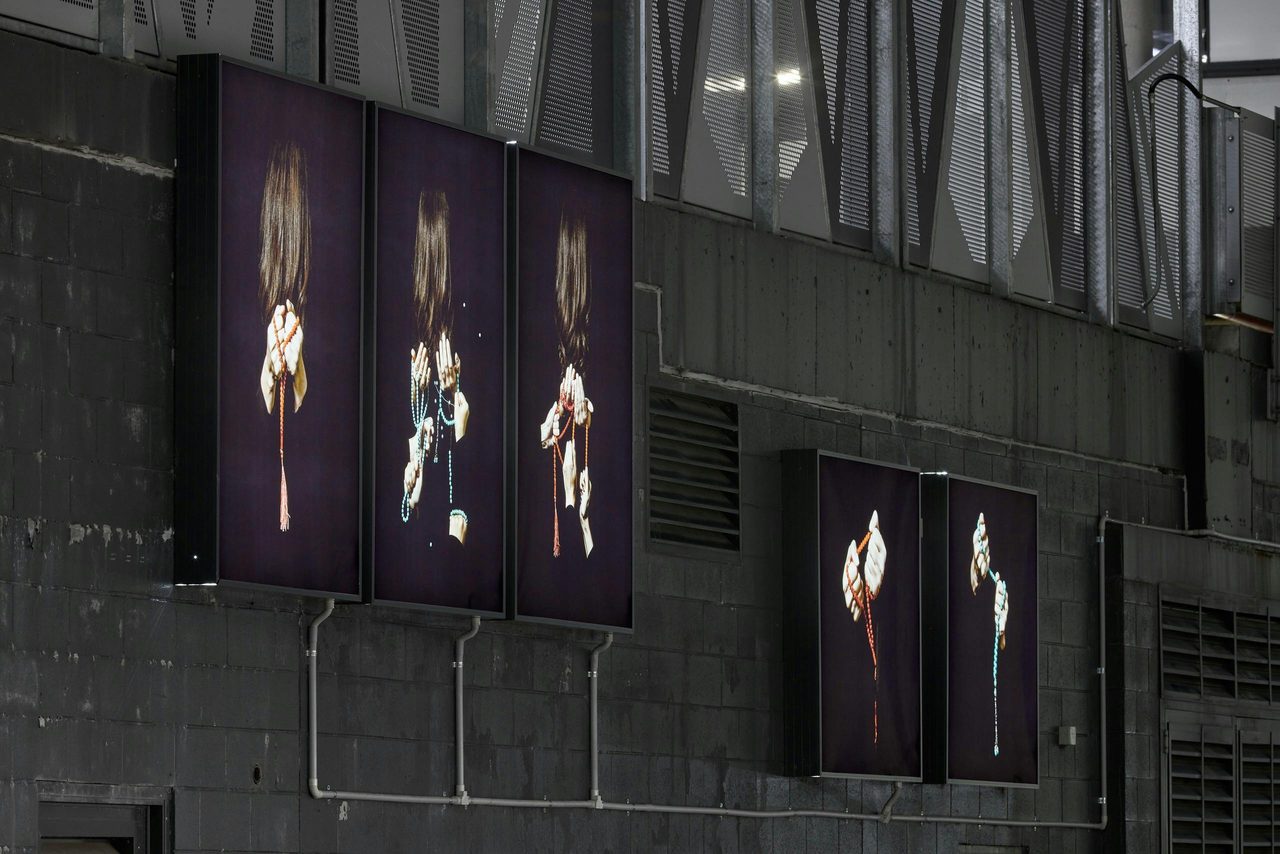 Installation view of 33 Beads, by Nasim Nasr. Photo credit: Jeremy Weihrauch.