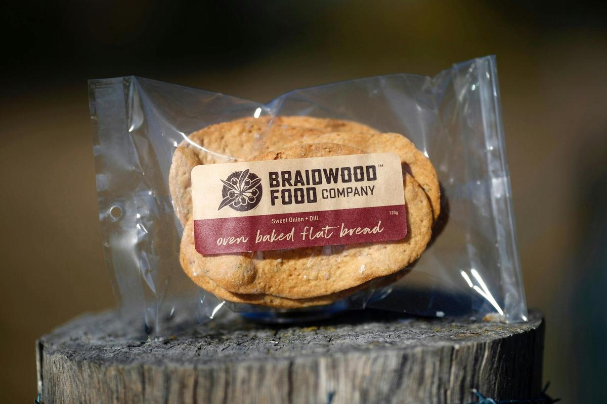 Oven-baked, locally flavoured flatbread.
