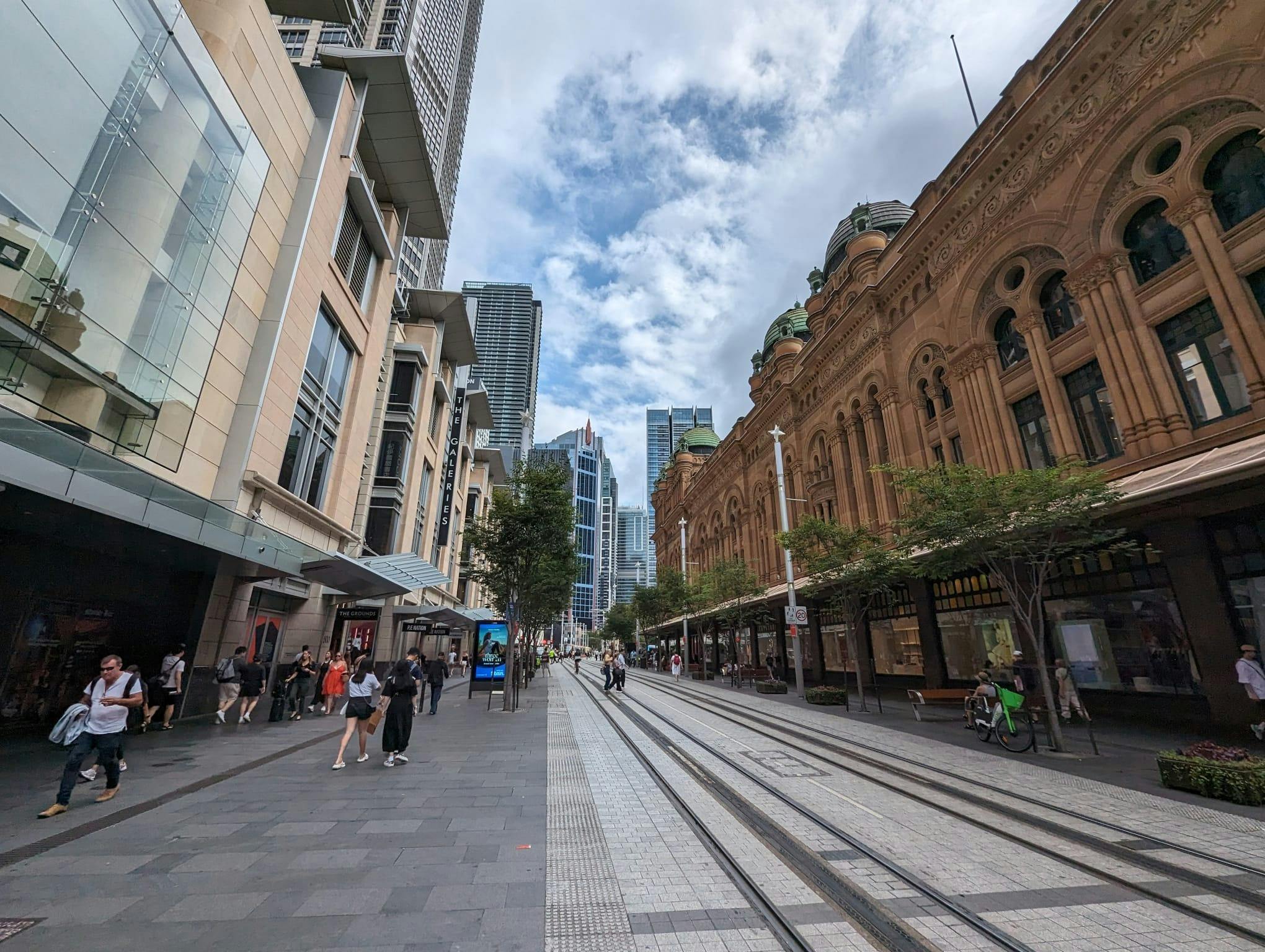 George St and Queen Victoria Building (QVB)