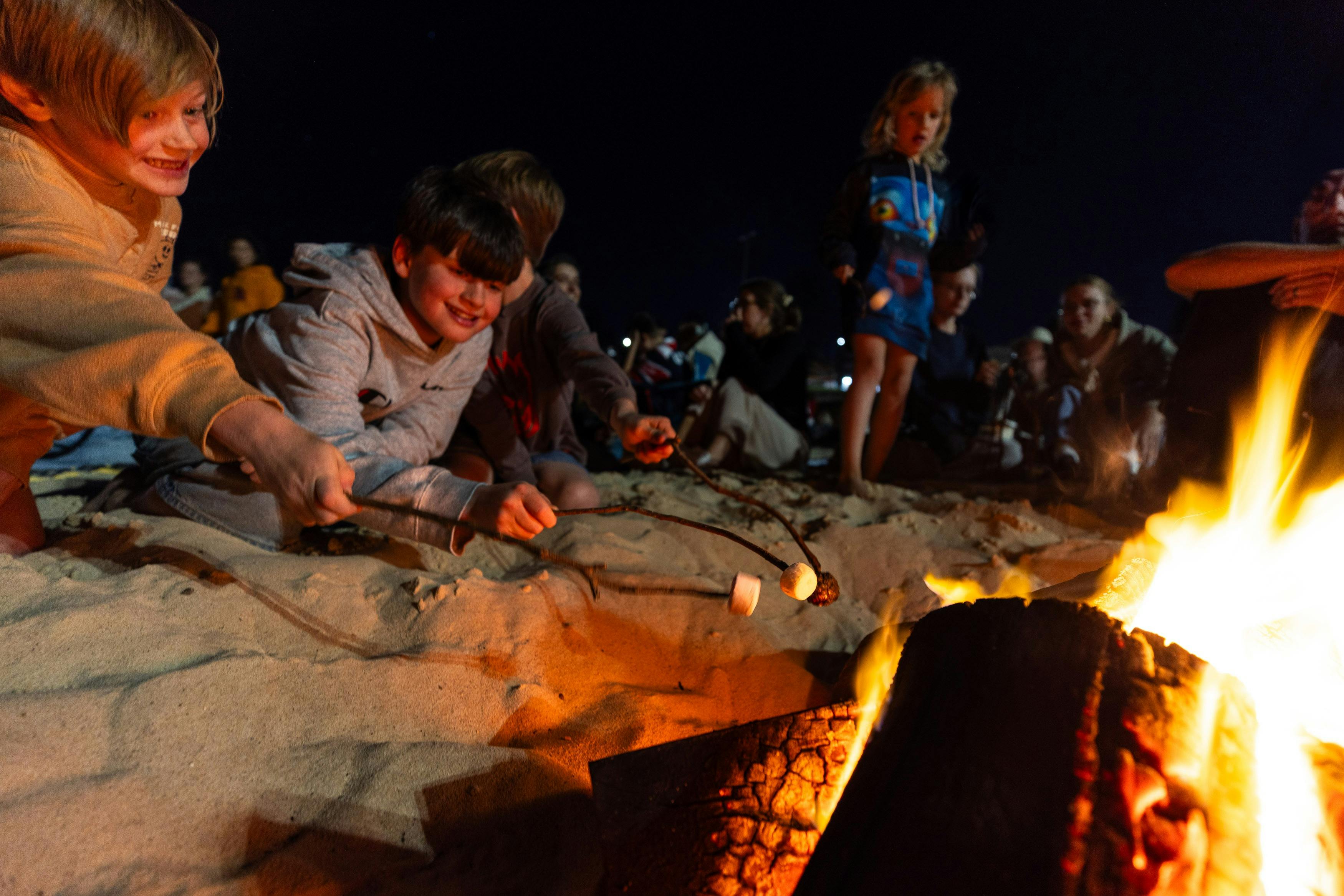 Bonfires on Bondi Beach