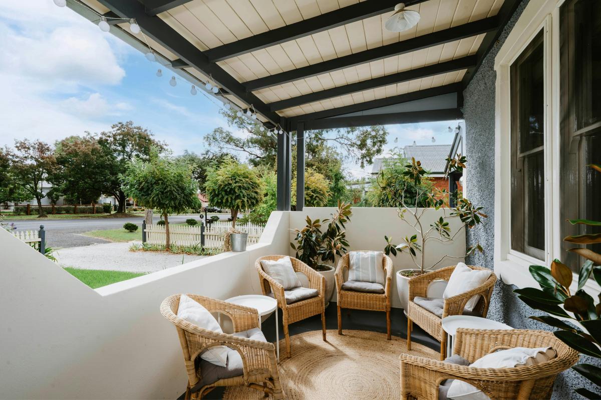Relax on the front porch