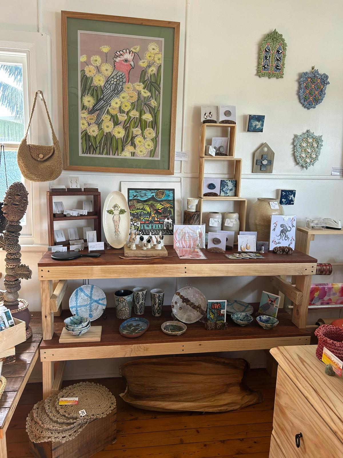 Ceramics and jewellery from local makers