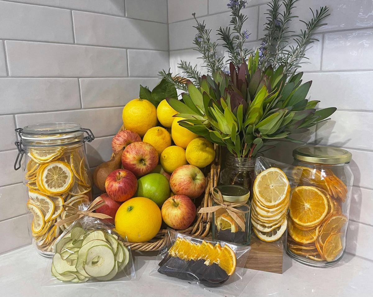 a range of dried local fruits