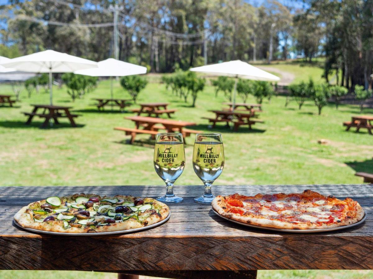 Wood fired pizzas in the sunshine