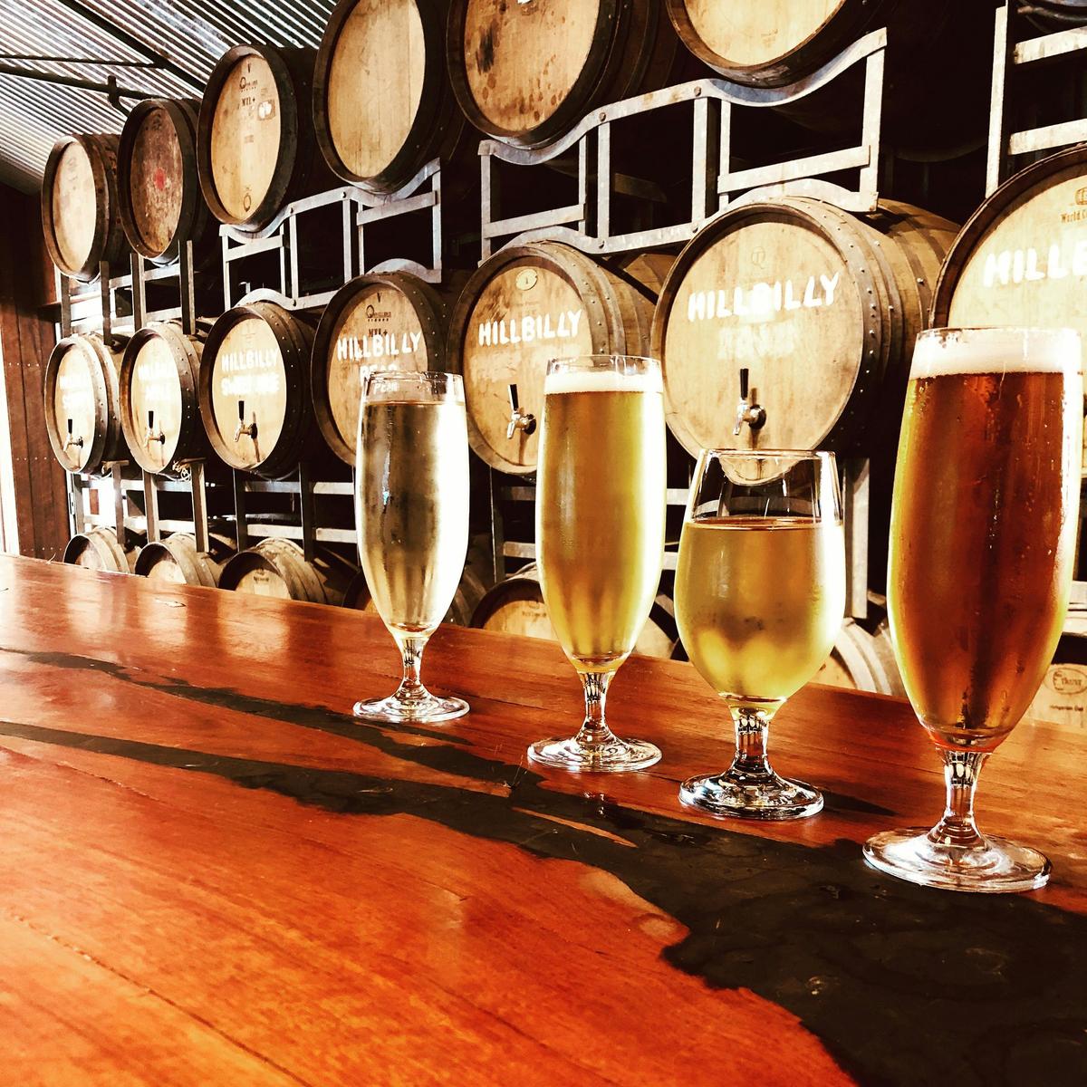 Draught cider and beer
