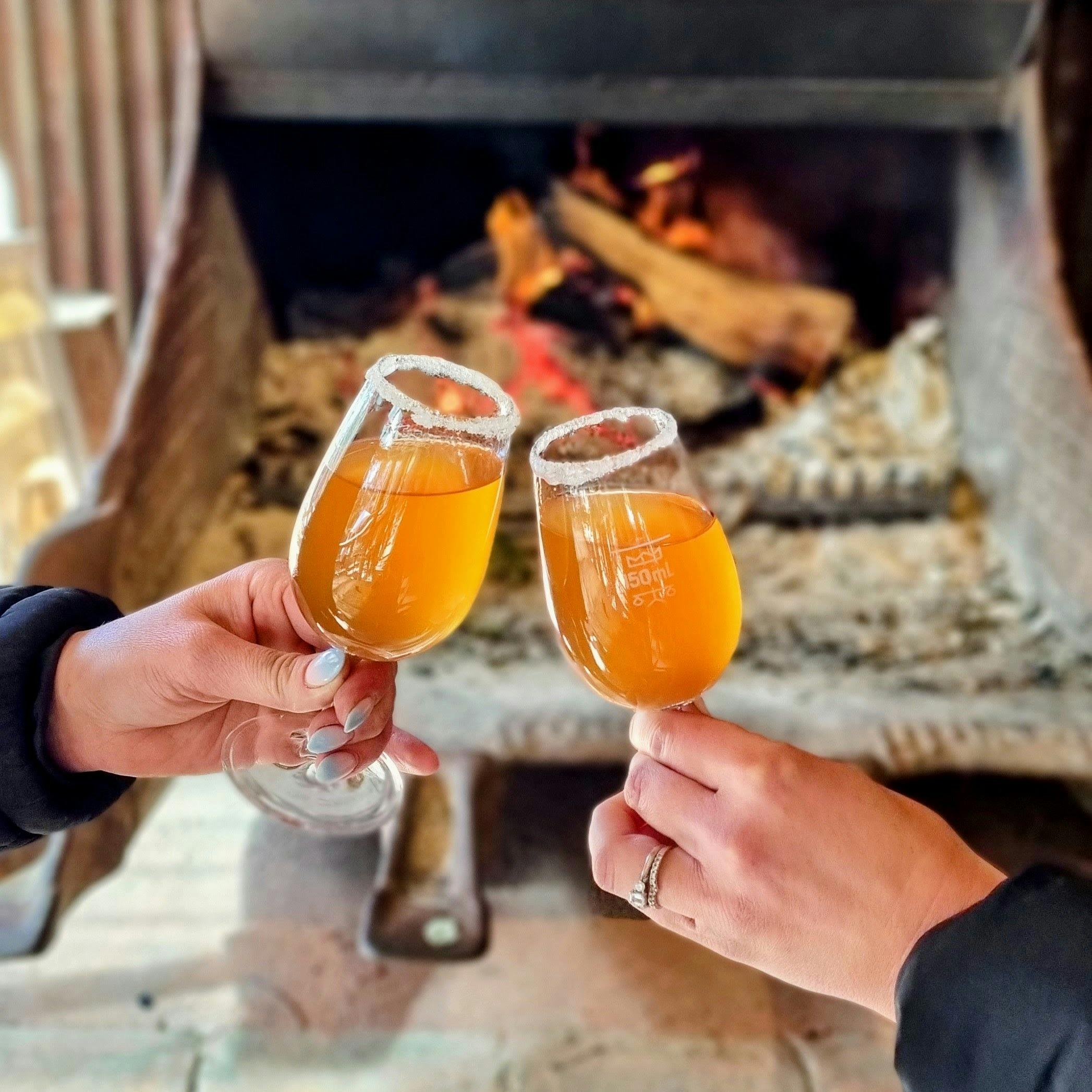 mulled cider by the fire