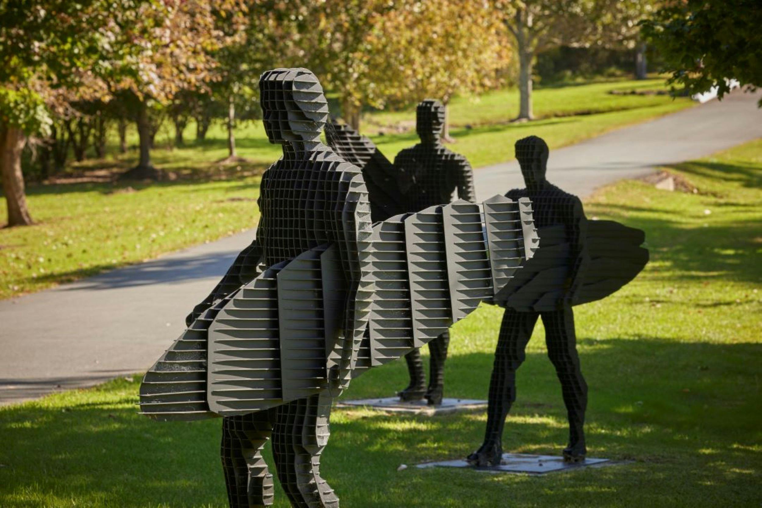 Willinga Park sculptures surfers