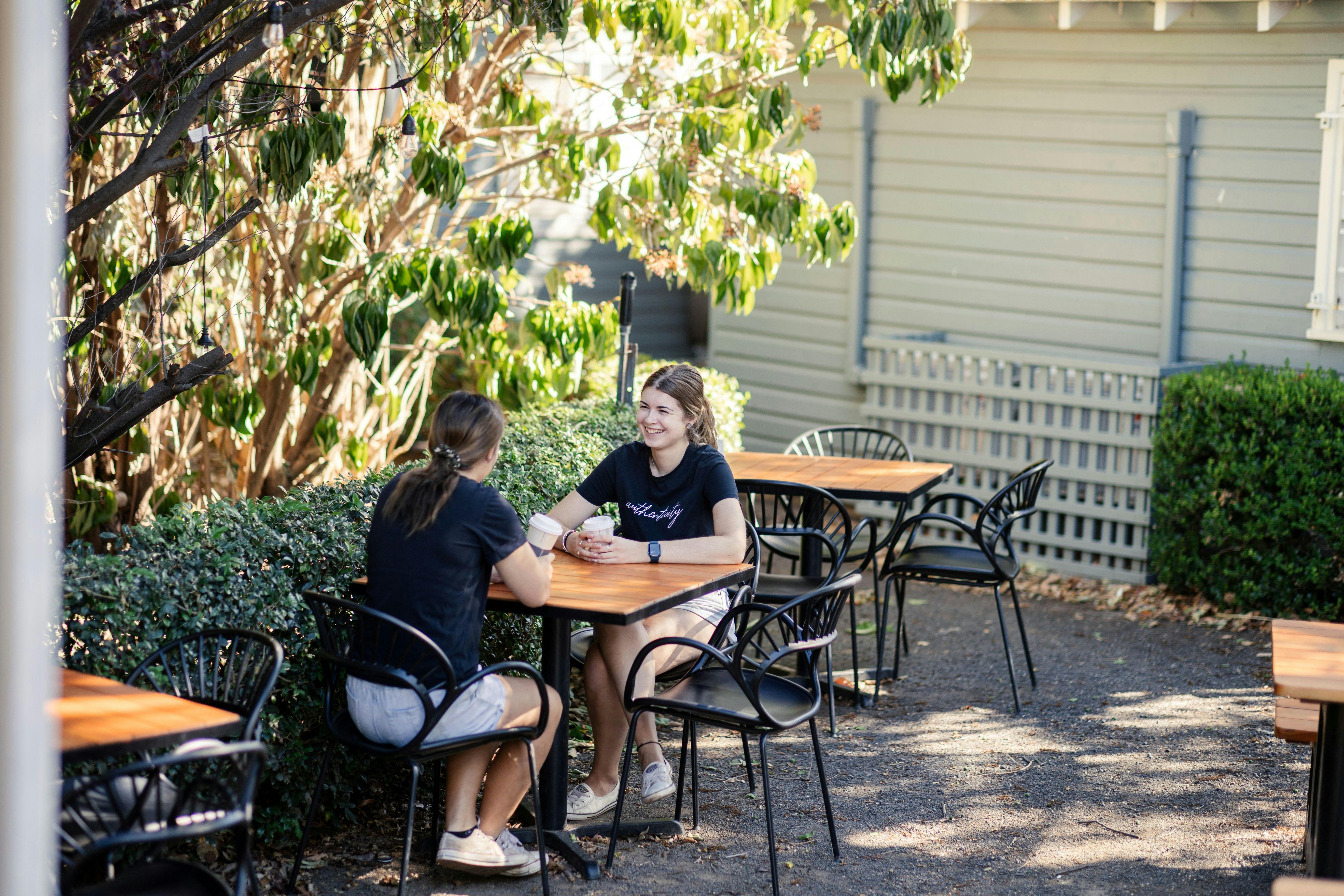 Cafe garden seating