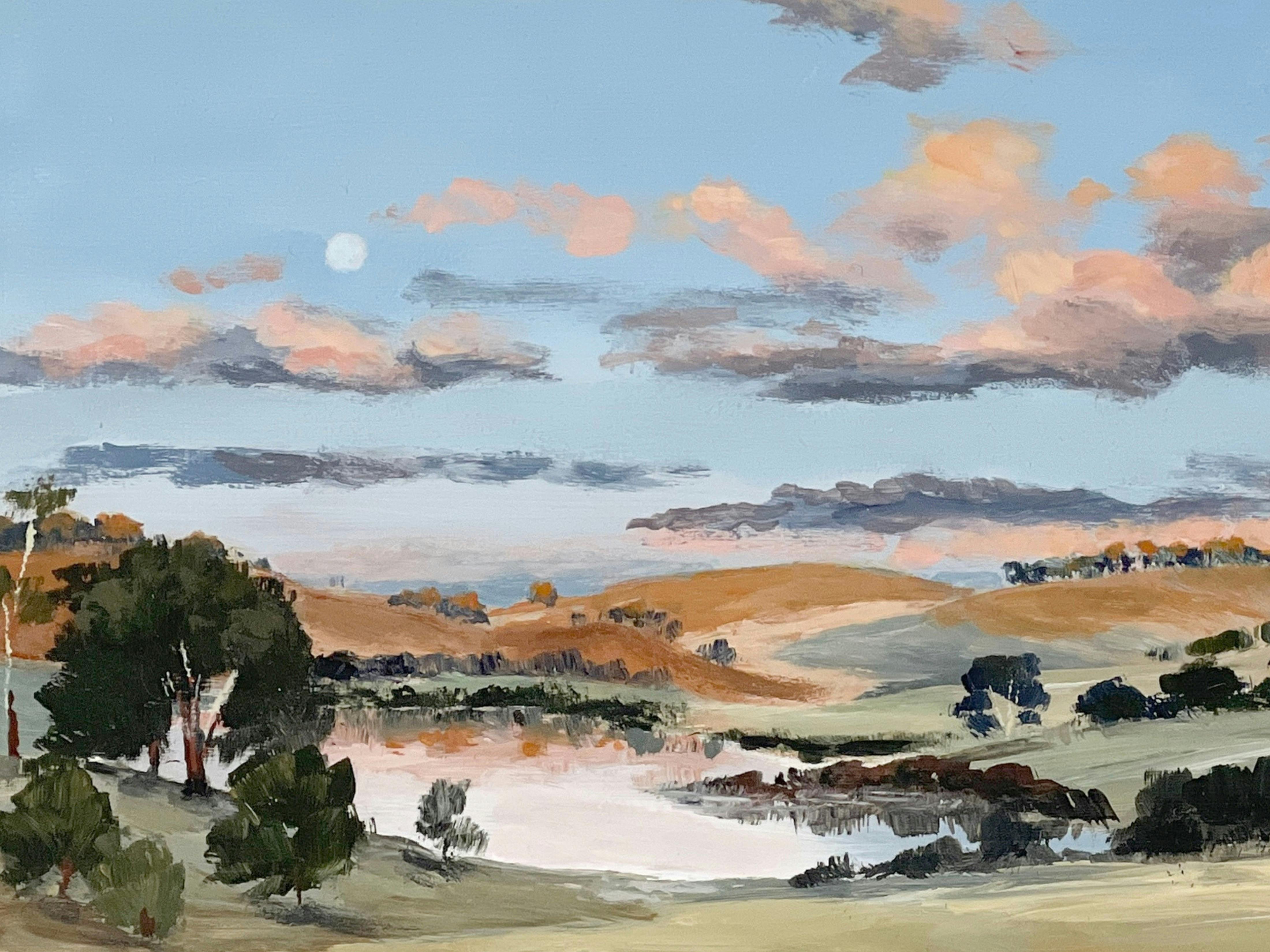 Suma Park Dam by moonlight by Amanda Holman at The Peisley St Gallery